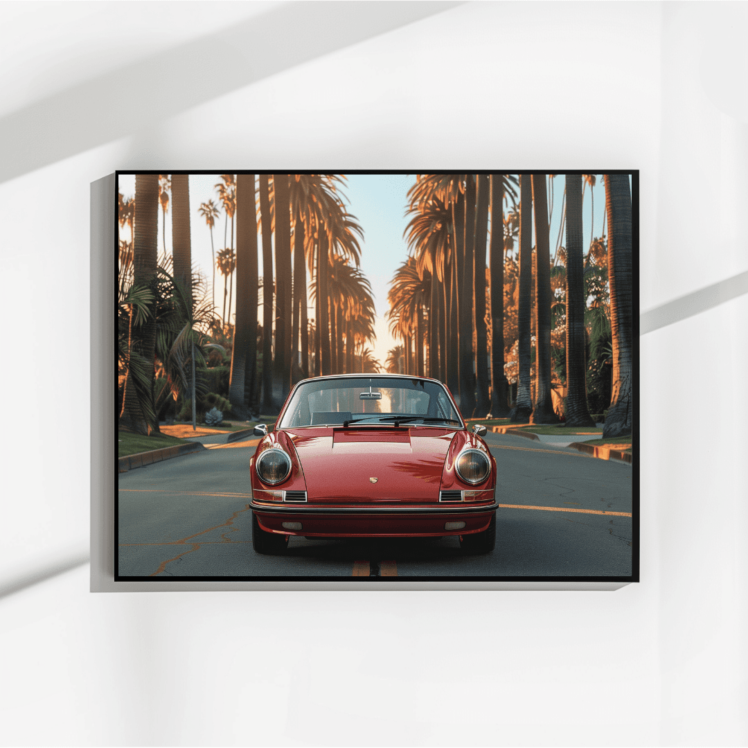 Porsche Vintage Porsche – Palm Drive Canvas