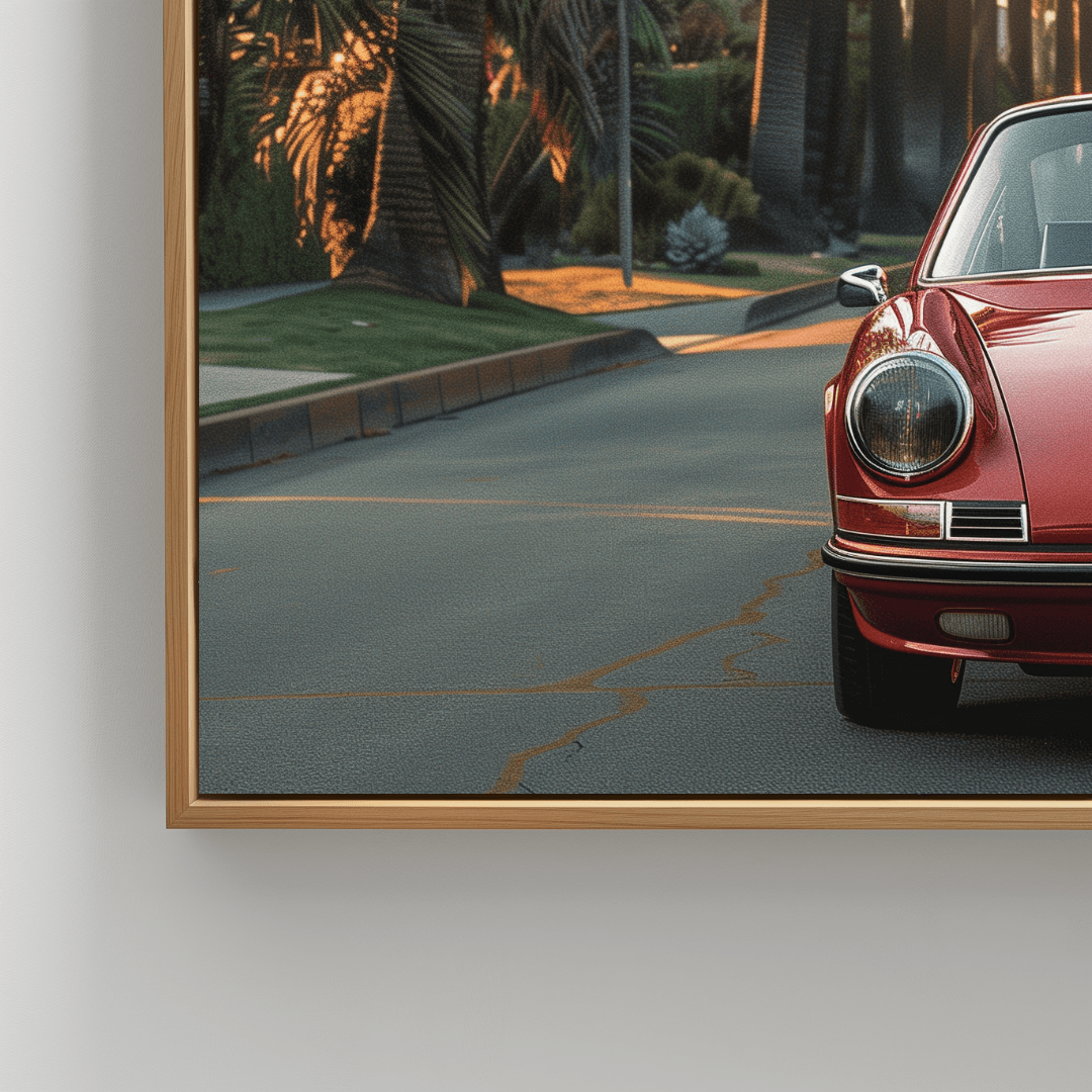 Porsche Vintage Porsche – Palm Drive Canvas
