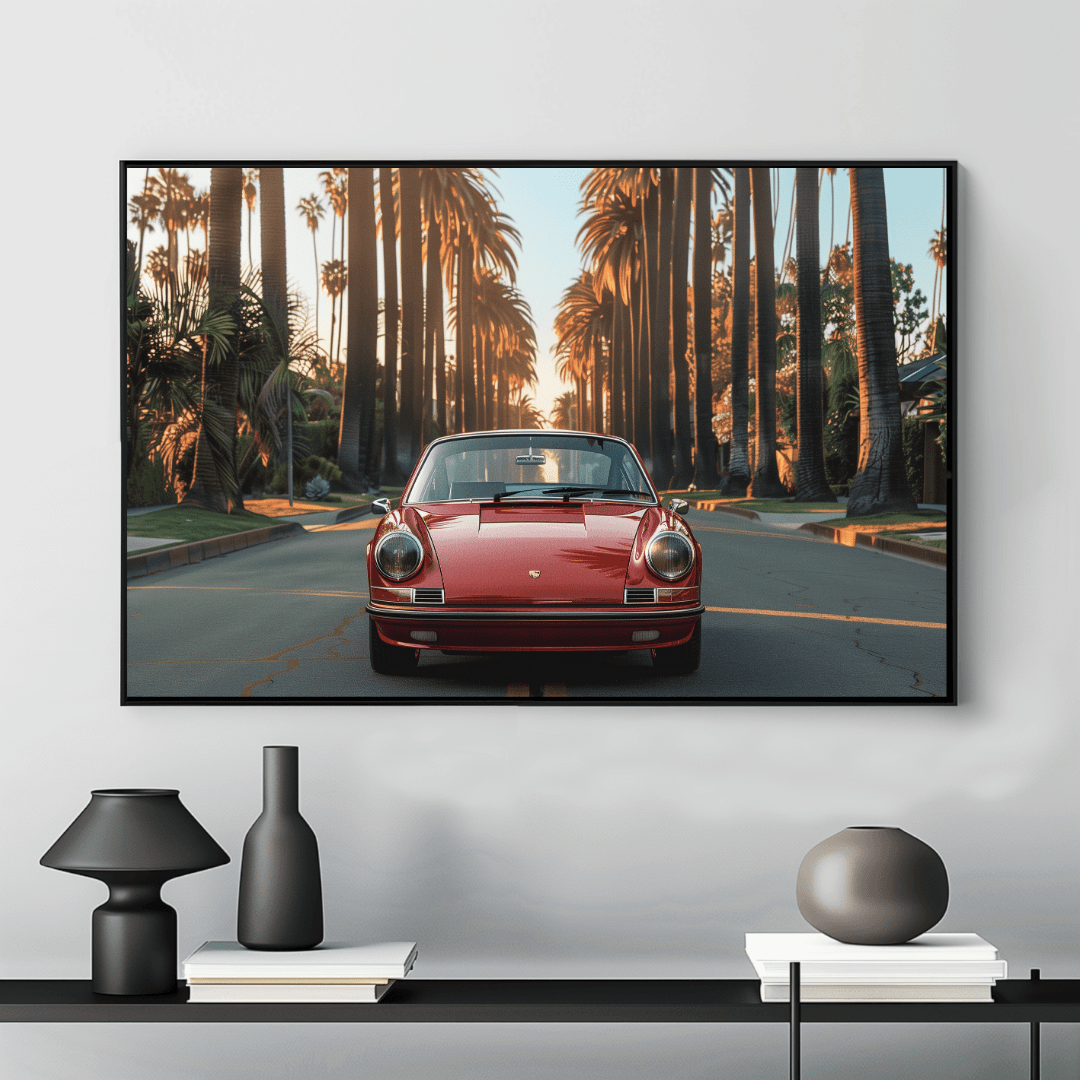 Porsche Vintage Porsche – Palm Drive Canvas