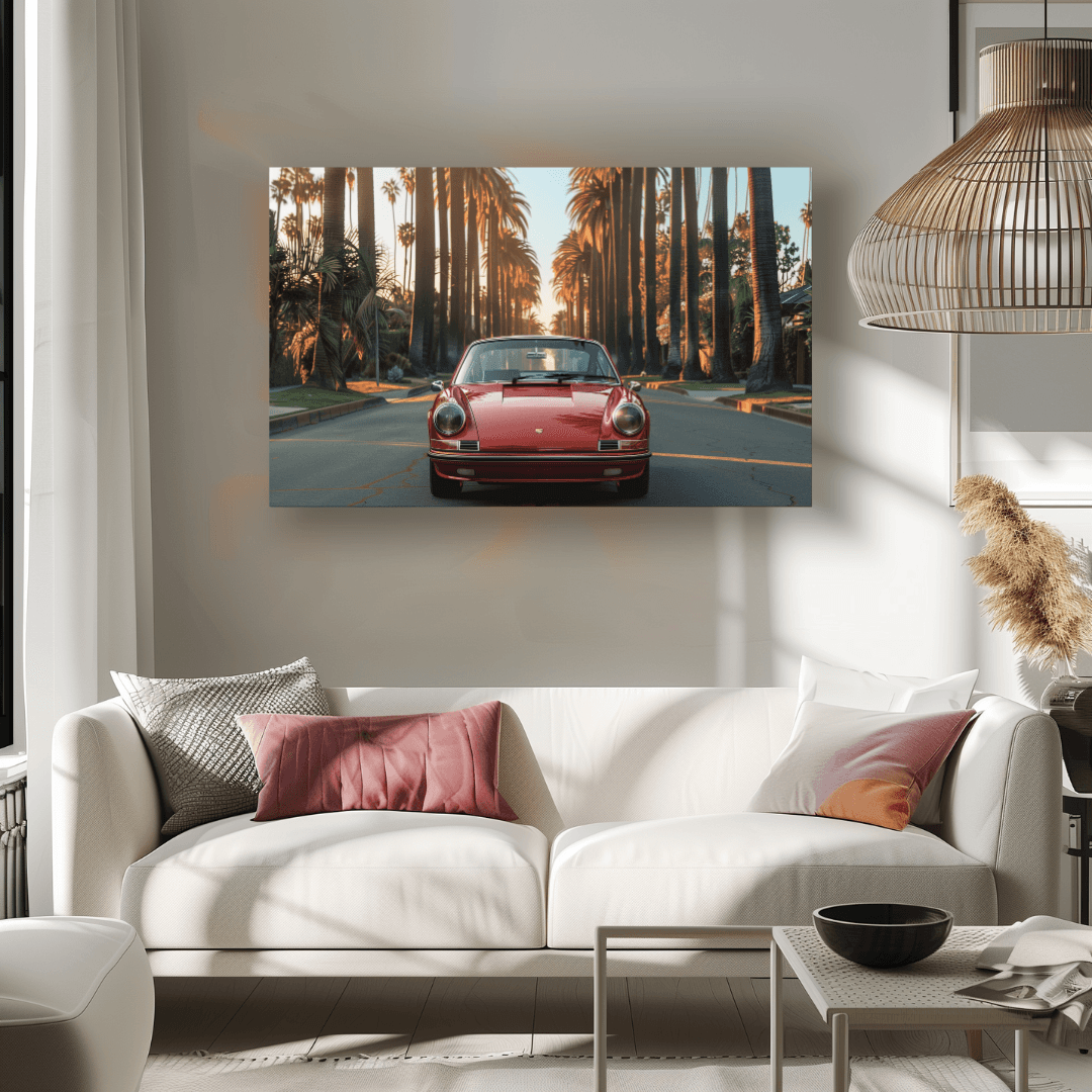 Porsche Vintage Porsche – Palm Drive Canvas