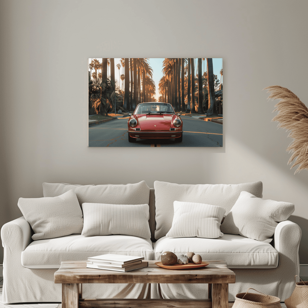 Porsche Vintage Porsche – Palm Drive Canvas
