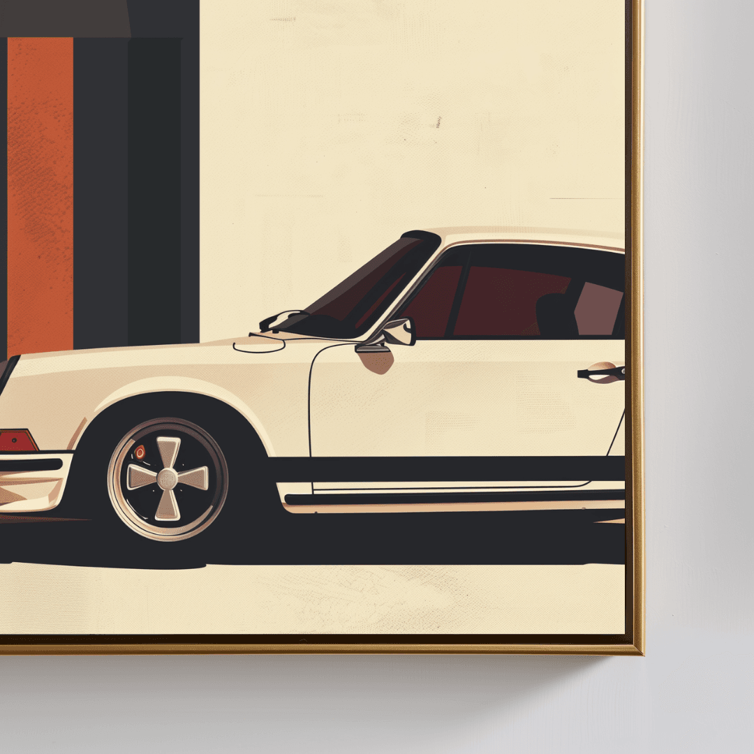 Porsche Minimalist Porsche & Modern Wall Canvas