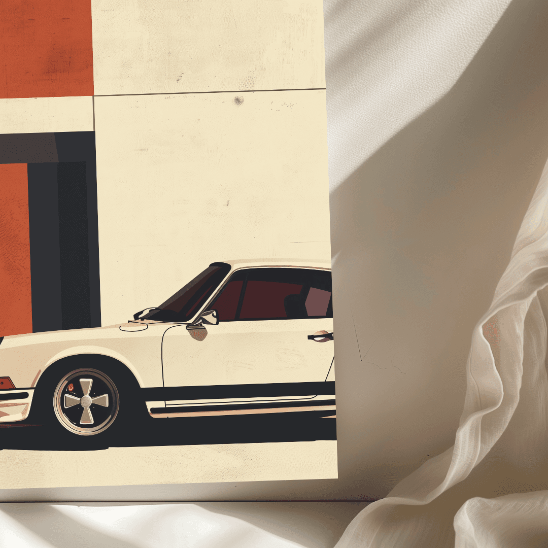 Porsche Minimalist Porsche & Modern Wall Canvas