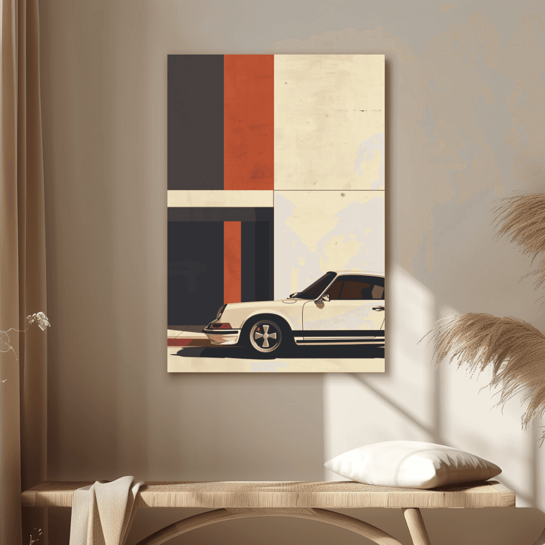 Porsche Minimalist Porsche & Modern Wall Canvas