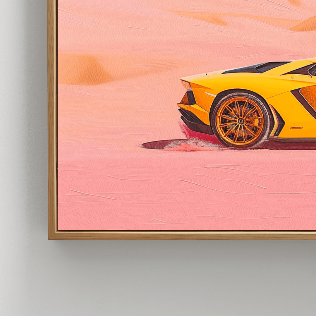 Lamborghini Lamborghini in Pink Desert Canvas