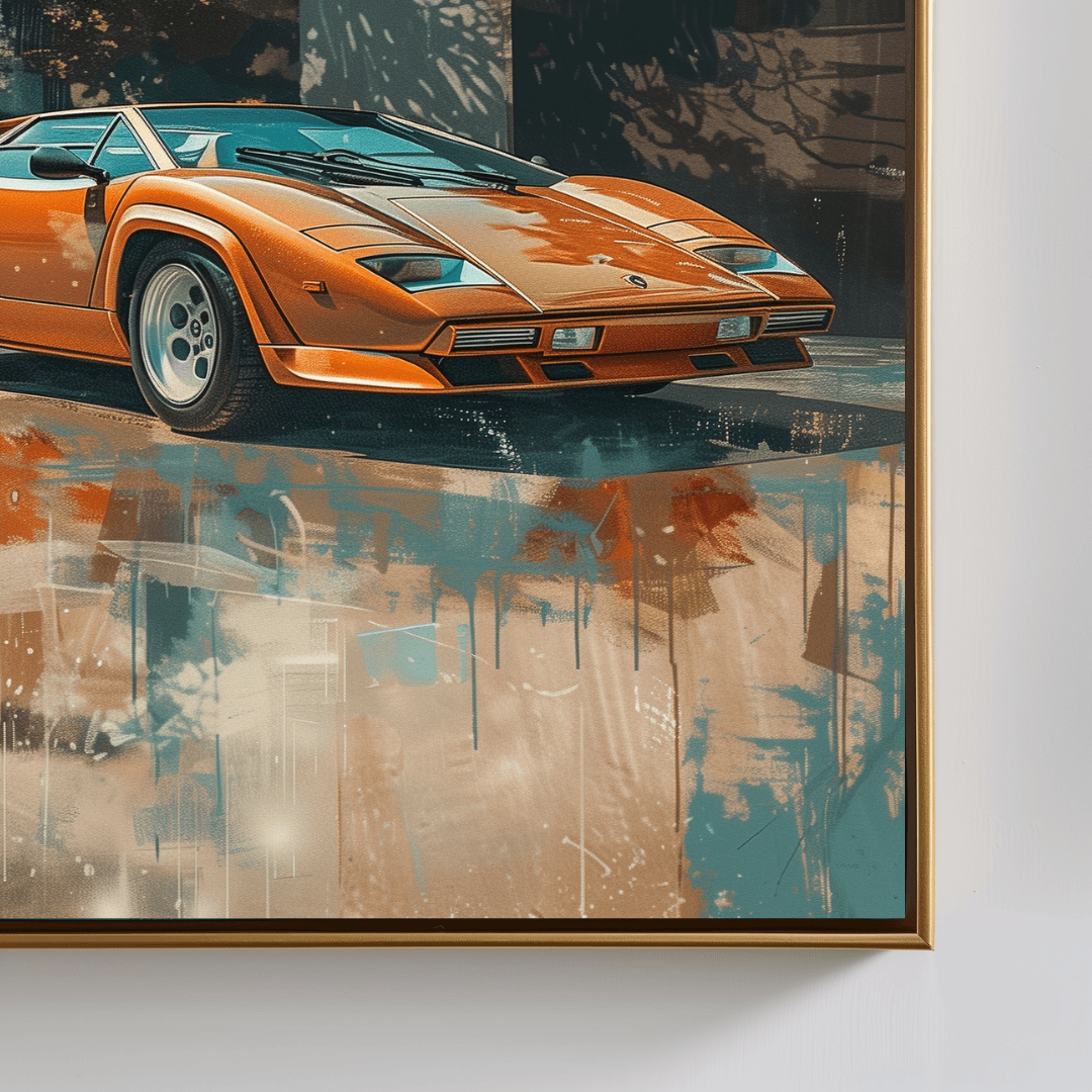 undefined Lamborghini Countach at Modern Villa Canvas