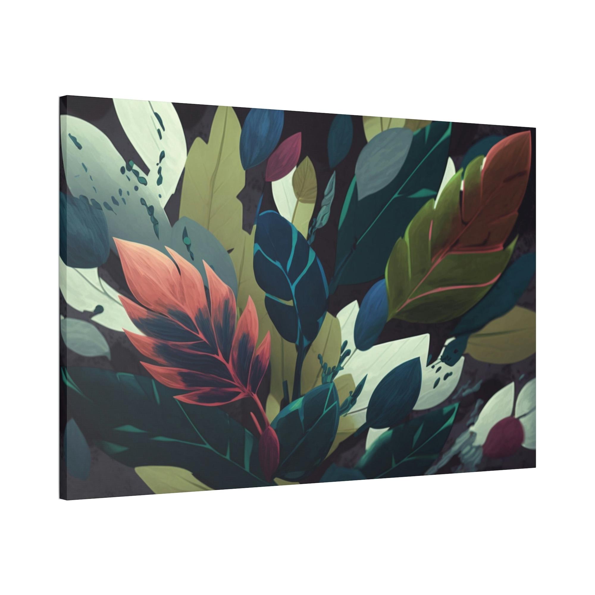 Abstract Botanical Floral Symphony: Canvas & Poster Print of Abstract Botanical Art