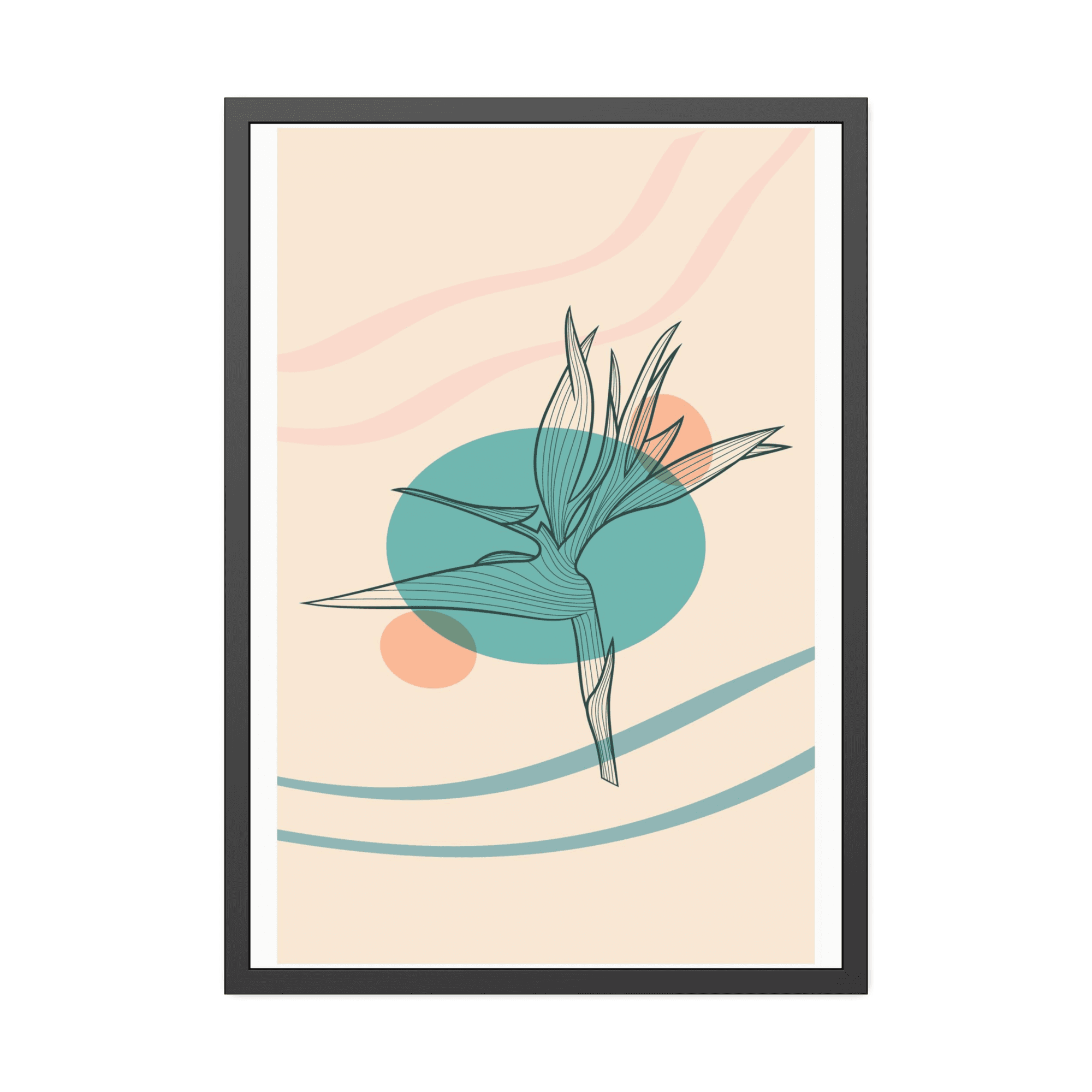 undefined Minimalist Beauty: Wall Art Print on Canvas for Elegant Home Decor