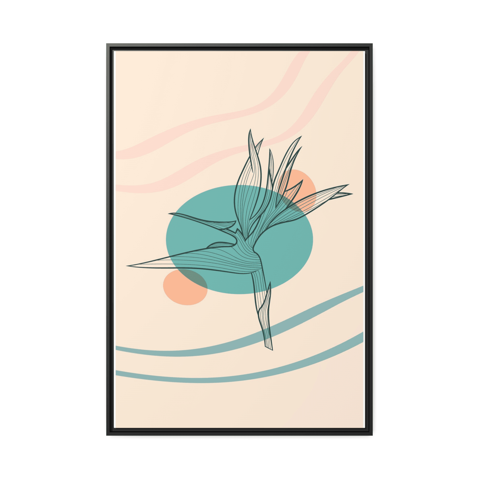 Abstract Minimalist Minimalist Beauty: Wall Art Print on Canvas for Elegant Home Decor