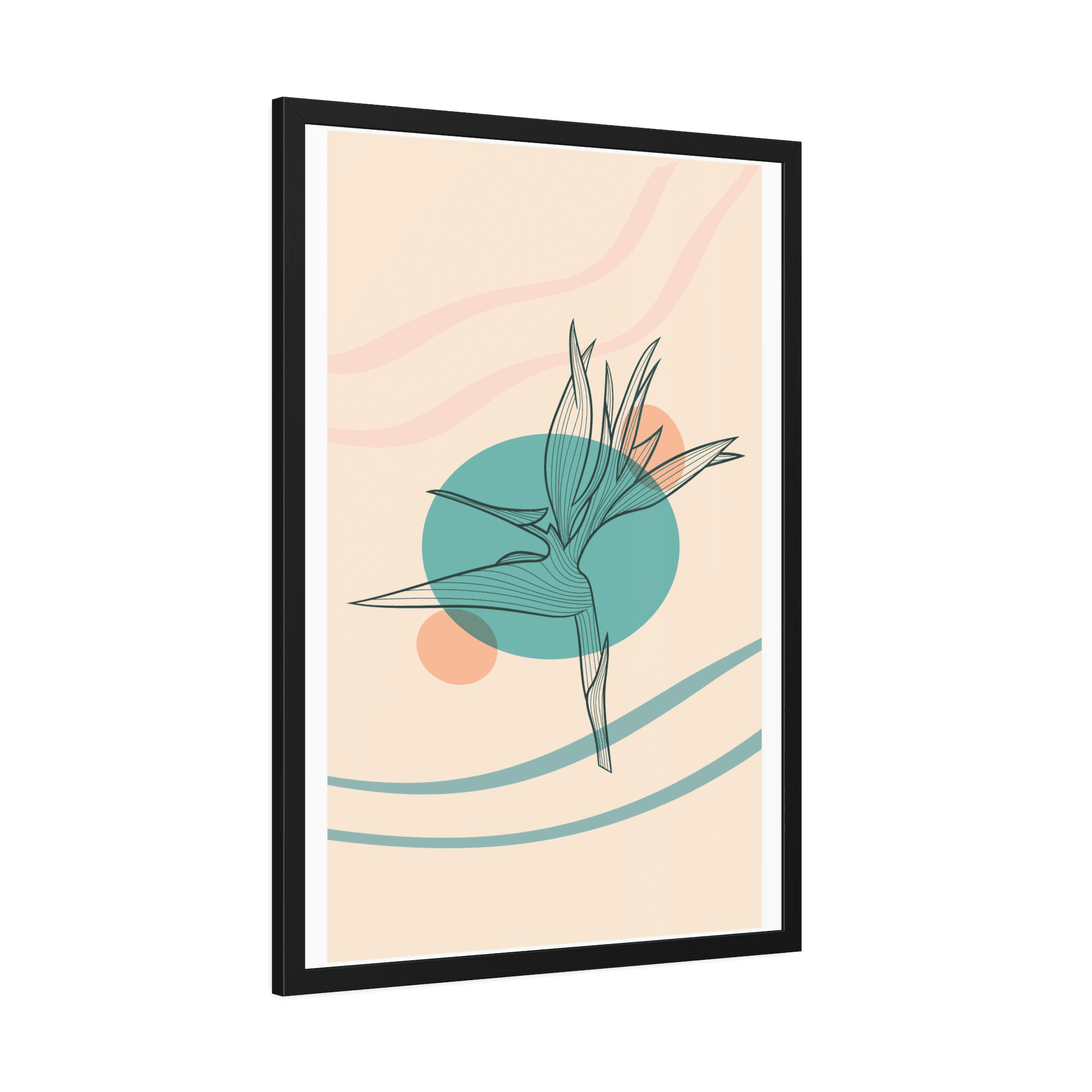 Abstract Minimalist Minimalist Beauty: Wall Art Print on Canvas for Elegant Home Decor