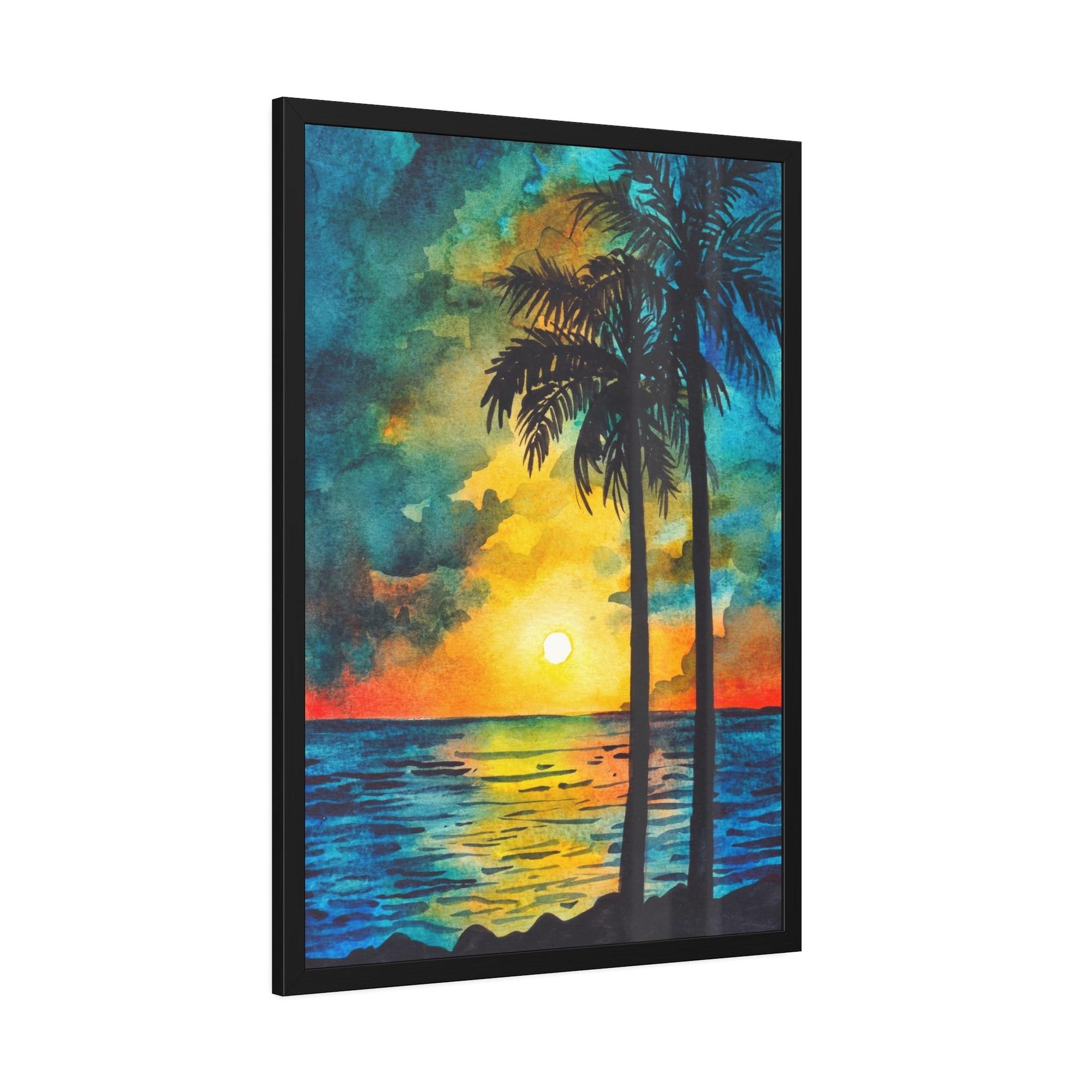 Island Beach Beachfront Beauty: Art Print of a Gorgeous Island Beach on a Natural Canvas