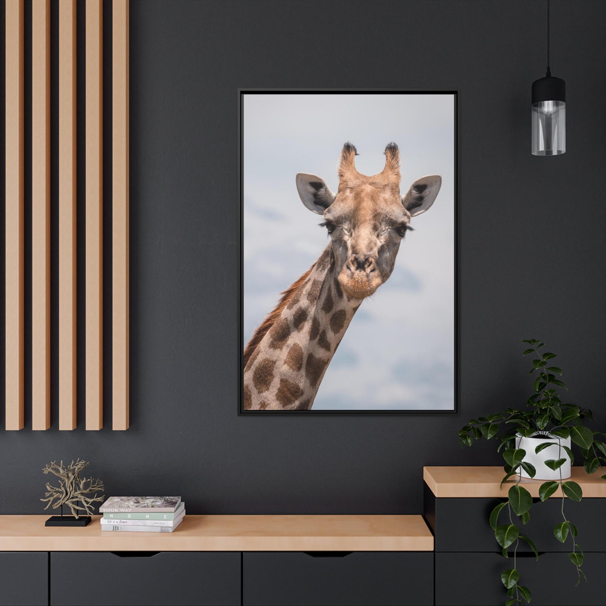 Giraffes Captivating Creature: A Stunning Giraffe on Canvas & Poster