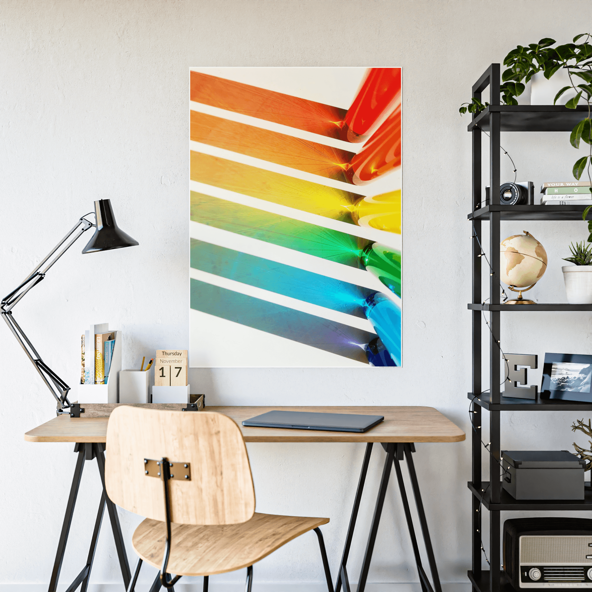 Abstract Minimalist Sophisticated Minimalism: Abstract Prints on Natural Canvas for a Classy Wall Decor