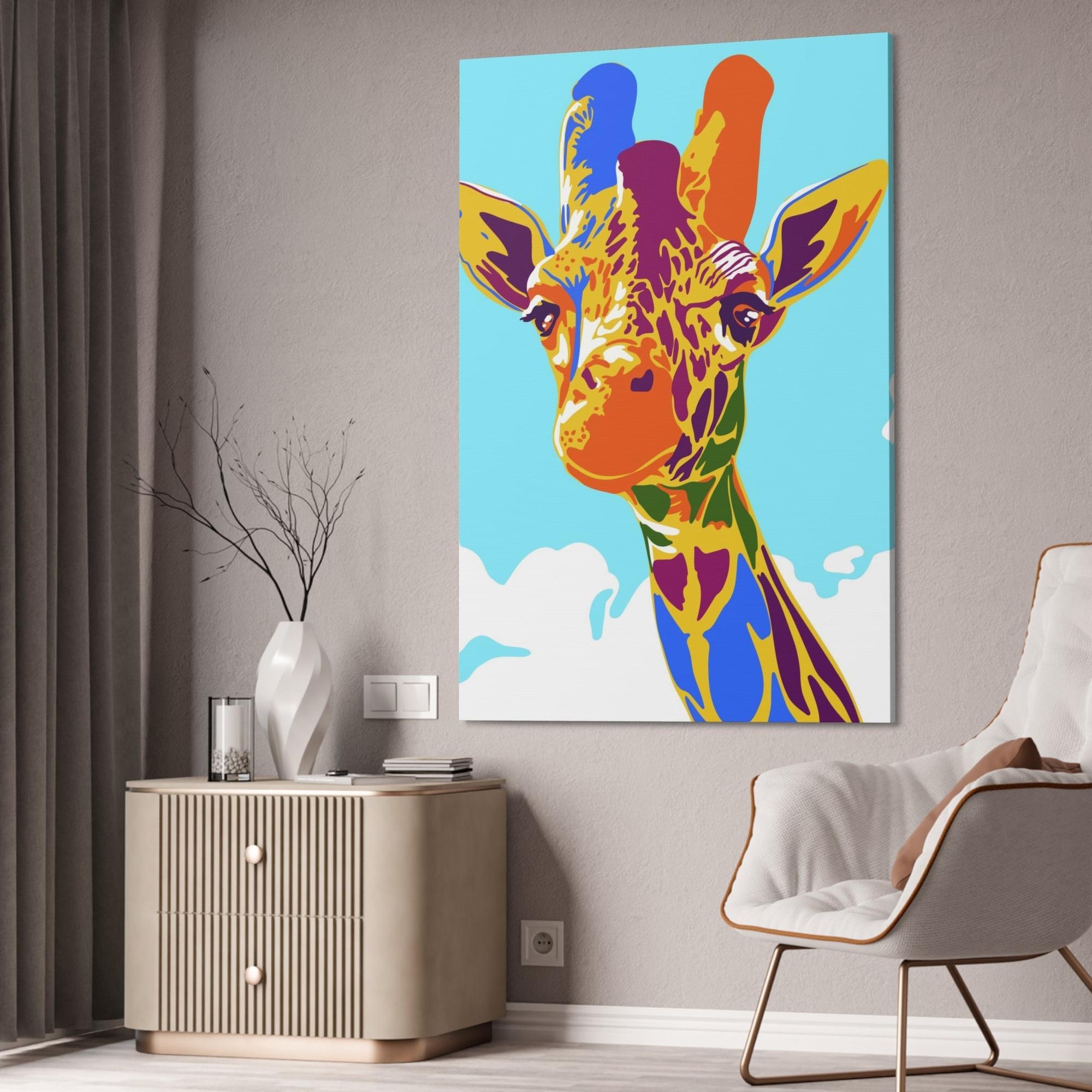 Giraffes Gentle Giant: Canvas & Poster Art of a Giraffe in All its Glory