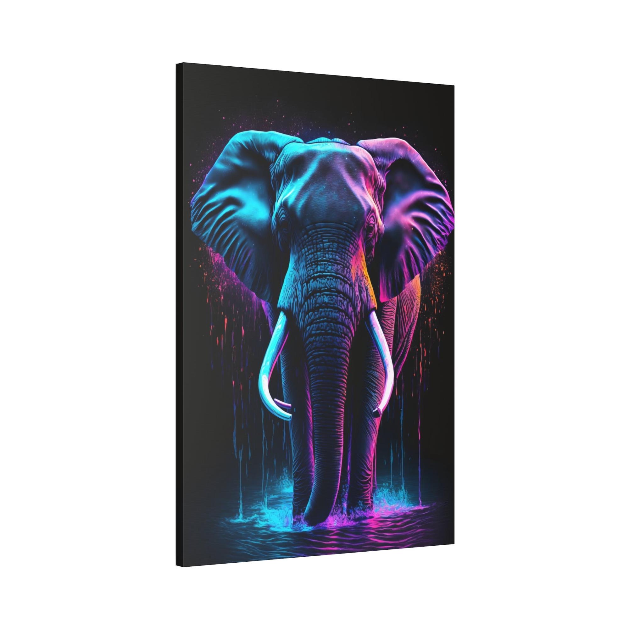 undefined Elephant Elegance: Natural Canvas Wall Art for the Home