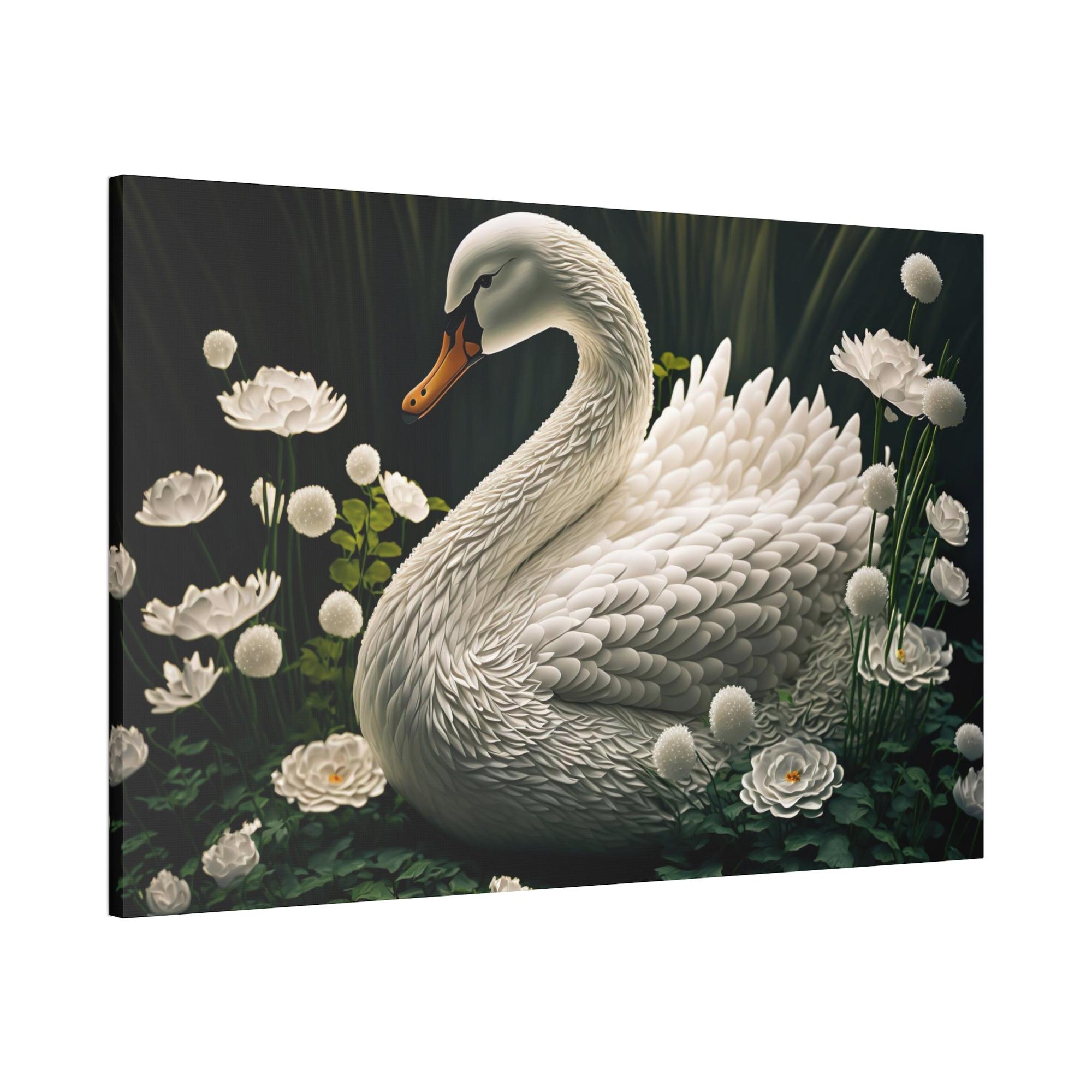 Swans Graceful Elegance: Wall Art Celebrating the Beauty and Poise of Swan