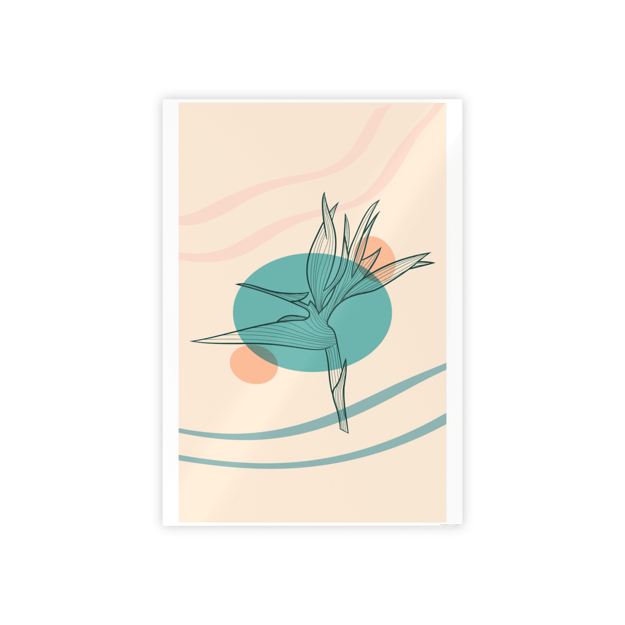 Abstract Minimalist Minimalist Beauty: Wall Art Print on Canvas for Elegant Home Decor