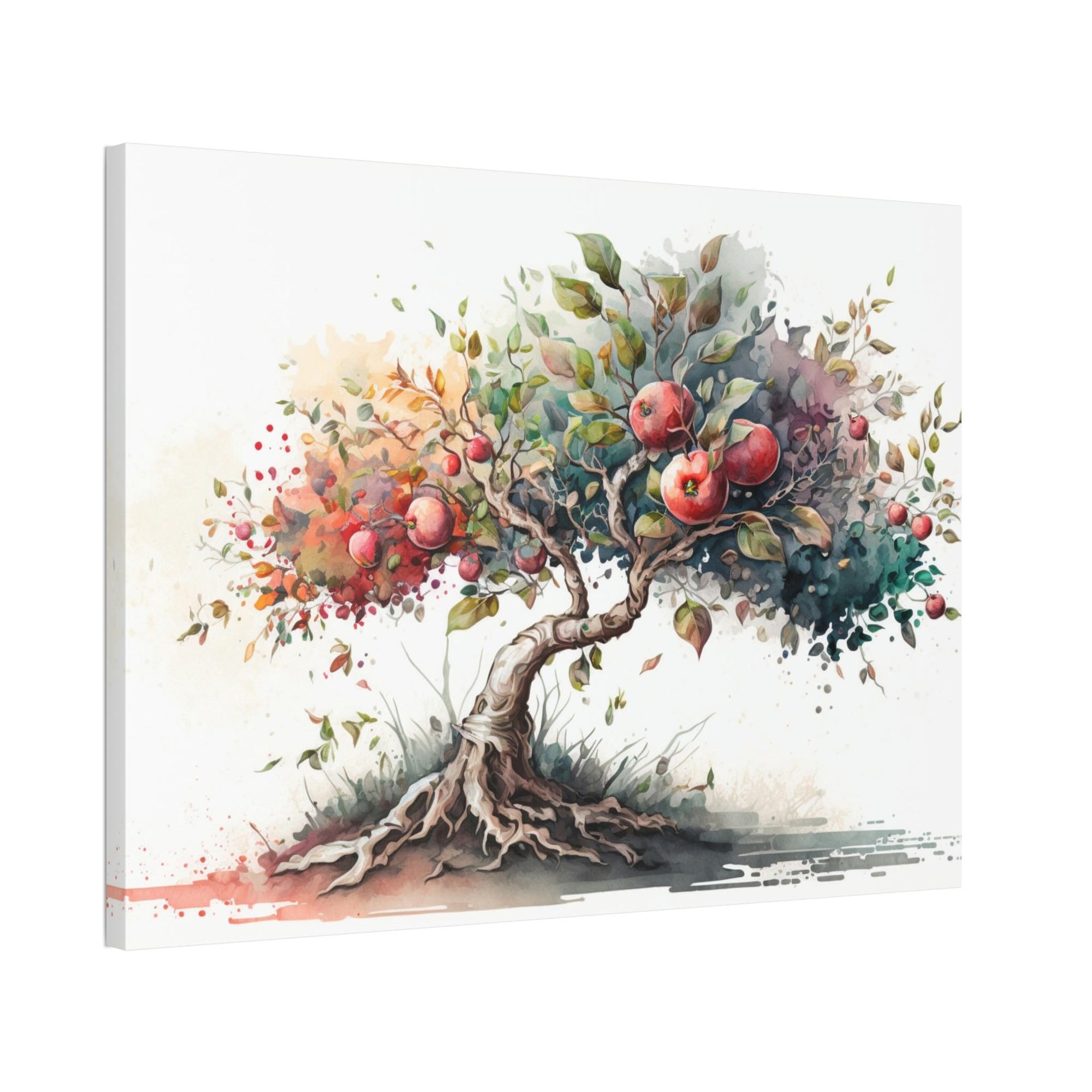 Apple Trees Tapestry of Apple Trees: Natural Canvas & Poster Print of Orchards