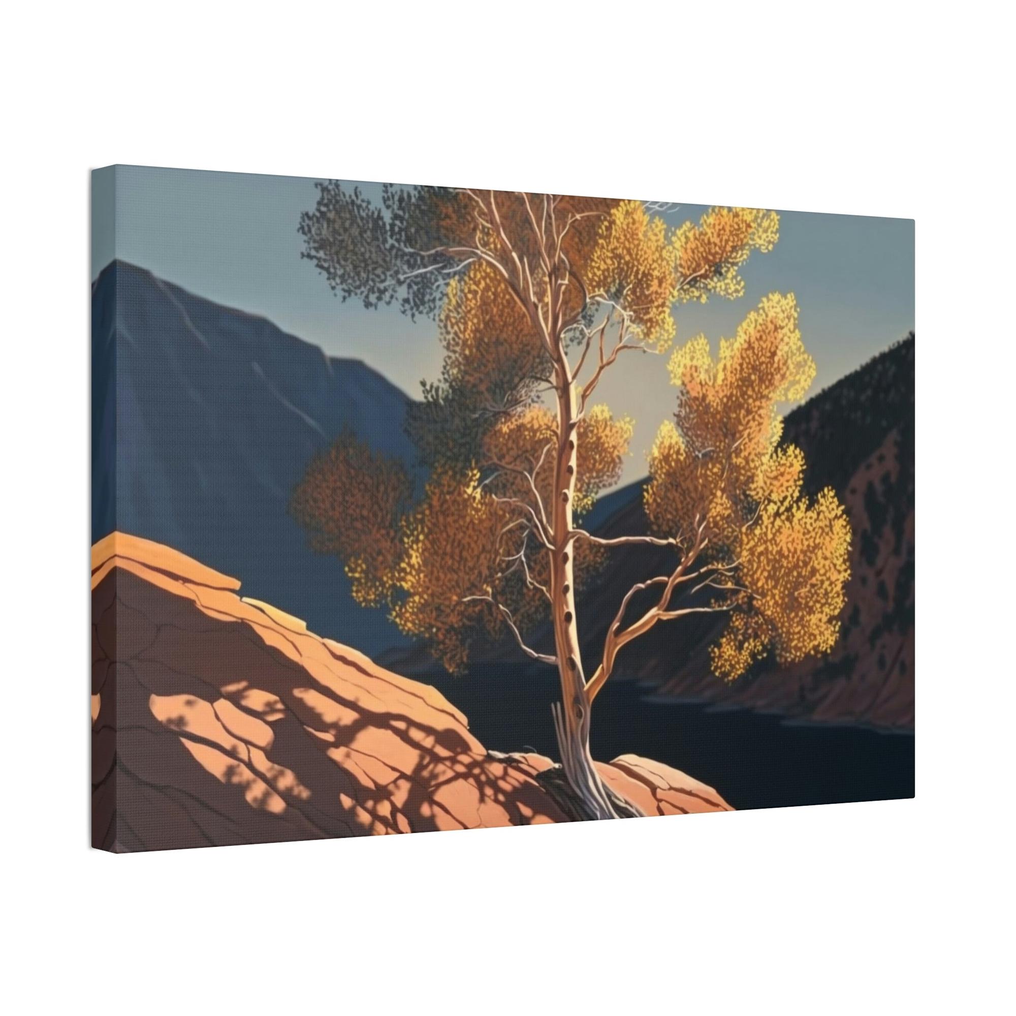 Aspen Trees Aspen Trees in the Mountains: Canvas & Poster Print of Alpine Scenery