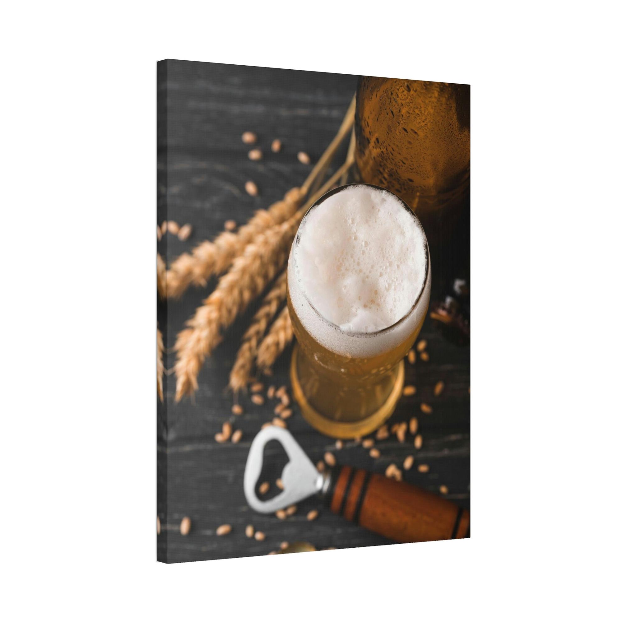 Beer Beer Cheers: Fun and Colorful Framed Canvas Print for Your Home Bar