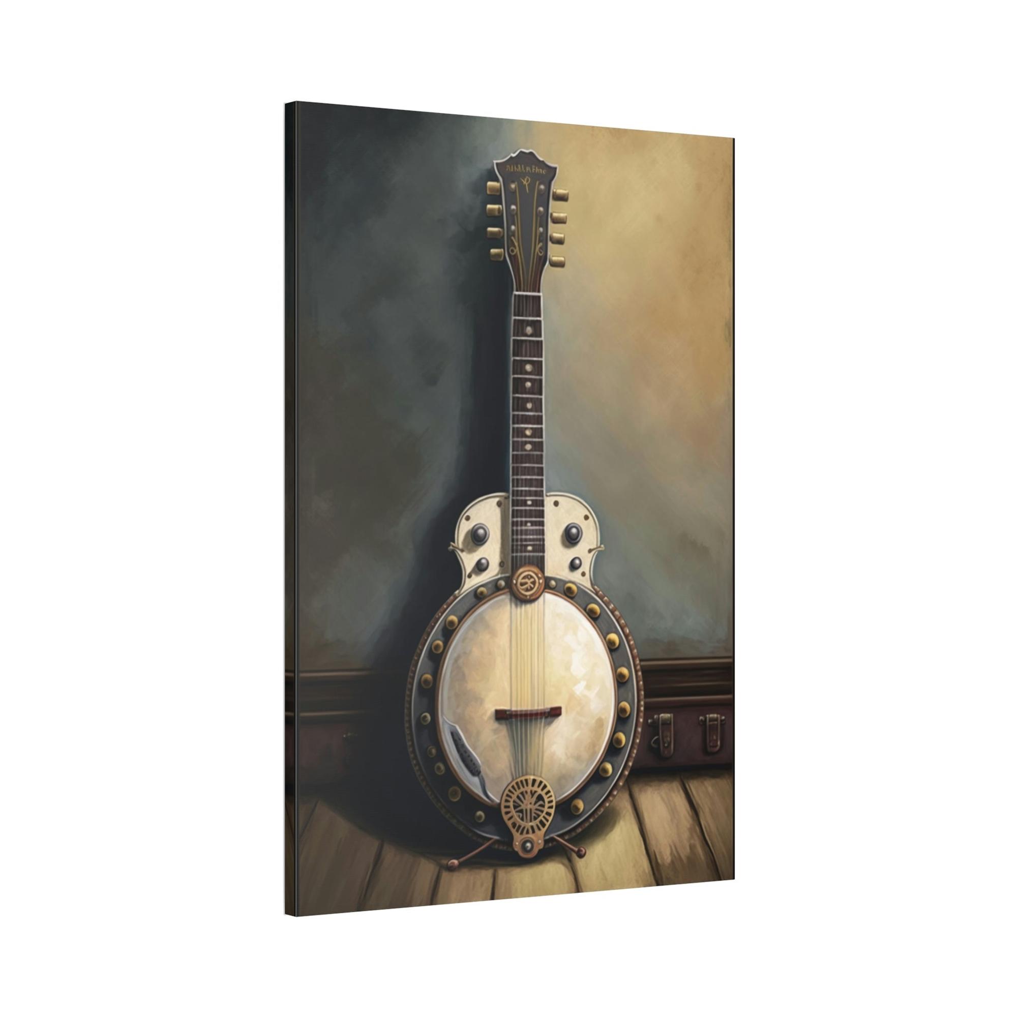 Banjo Old-Time Charm: Vintage Banjo Poster & Canvas for Your Wall