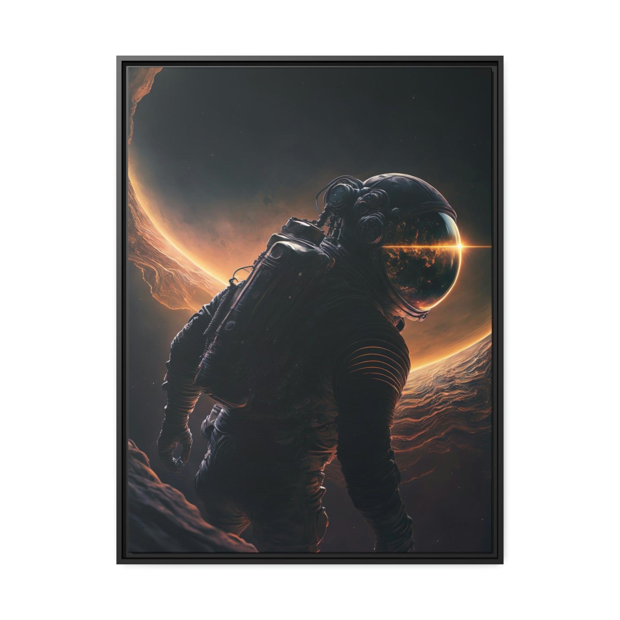 Assassin Creed Astronauts in Space: Framed Canvas for Art Collectors