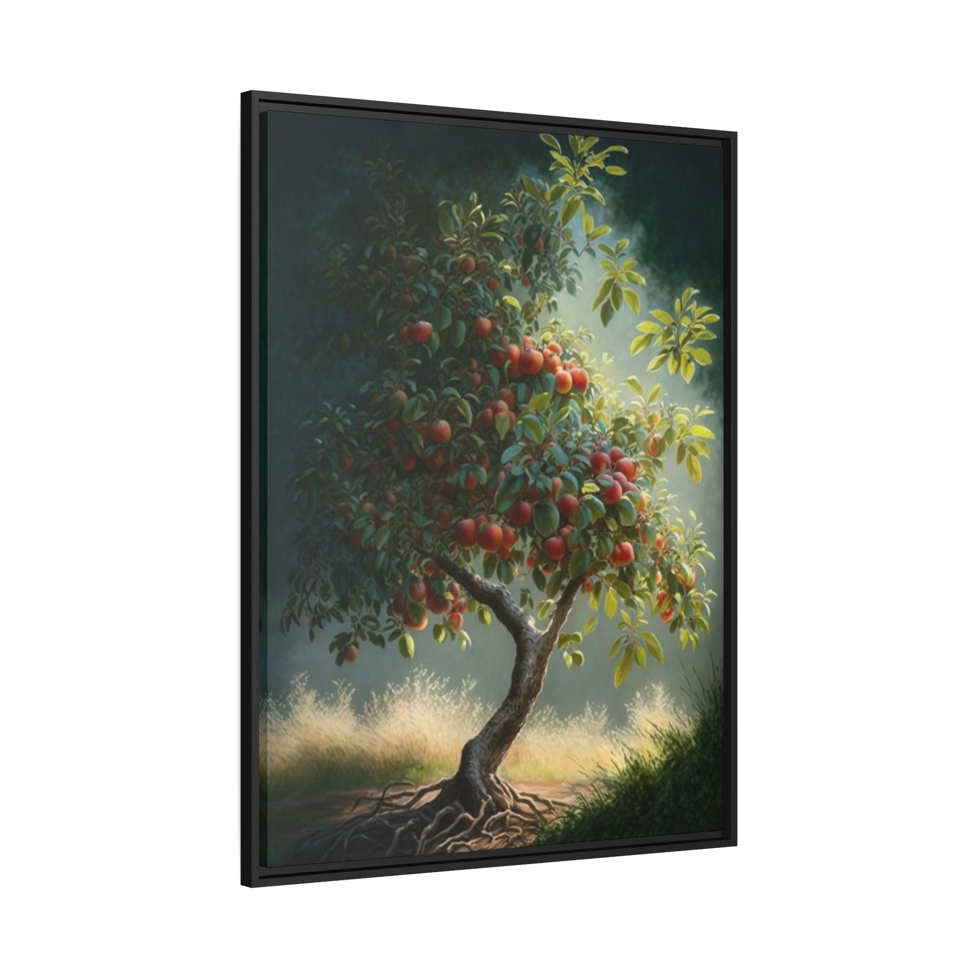 Apple Trees Apple Trees in the Meadow: Canvas Wall Art Print on Canvas of Rural Scenery
