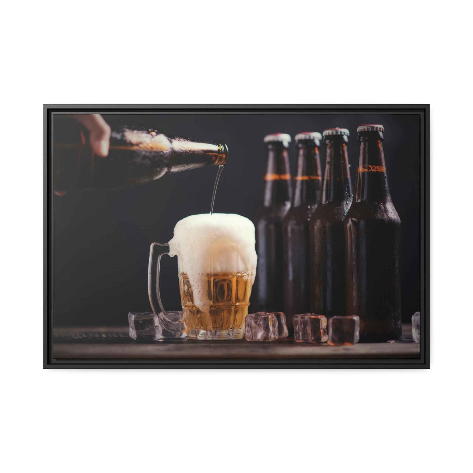 undefined Brewmaster's Delight: Artistic Canvas Print of a Beer Flight