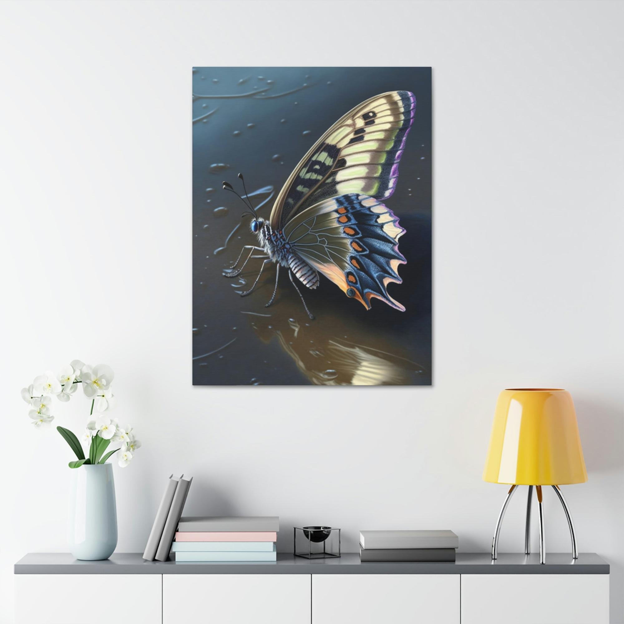 Butterflys Fluttering Wings: Natural Canvas & Poster Print of Colorful Butterflies