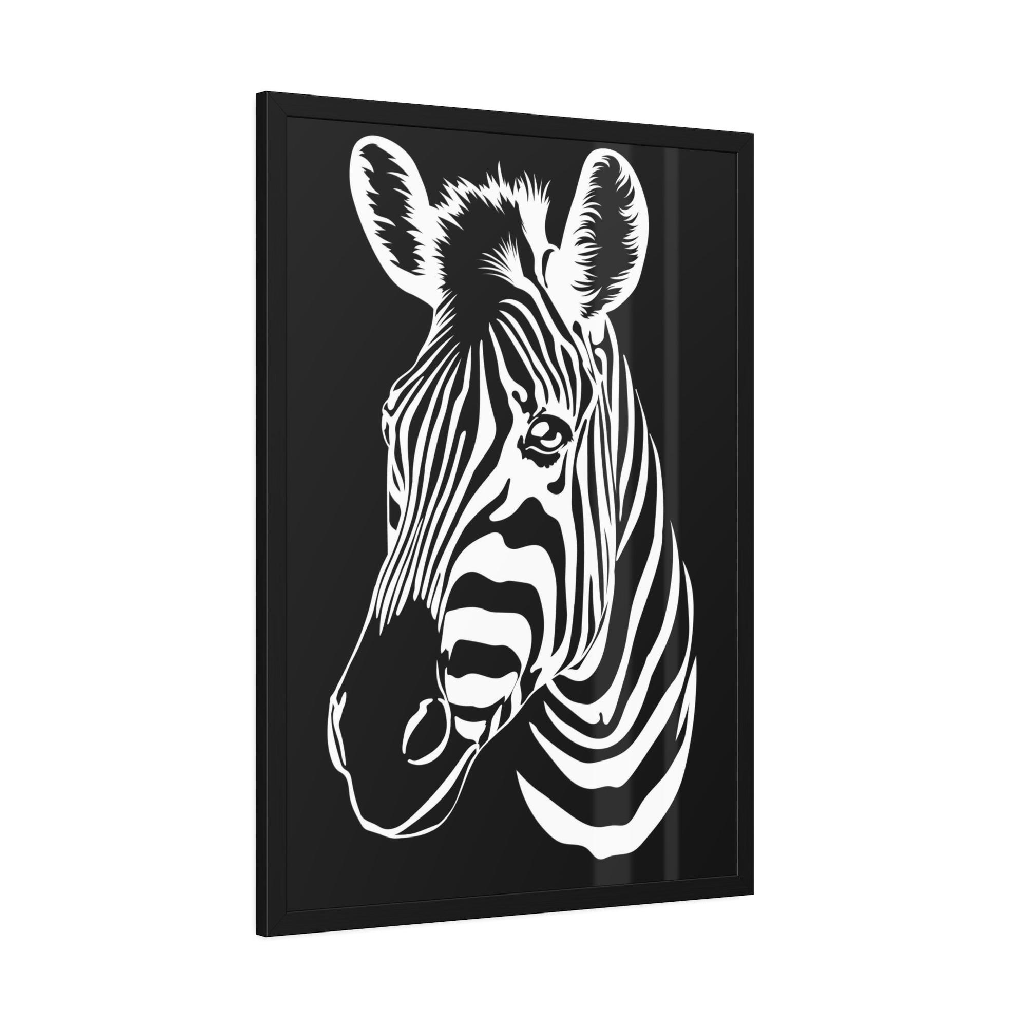 Zebras Black and White Wonder: Zebra Print on High-Quality Canvas