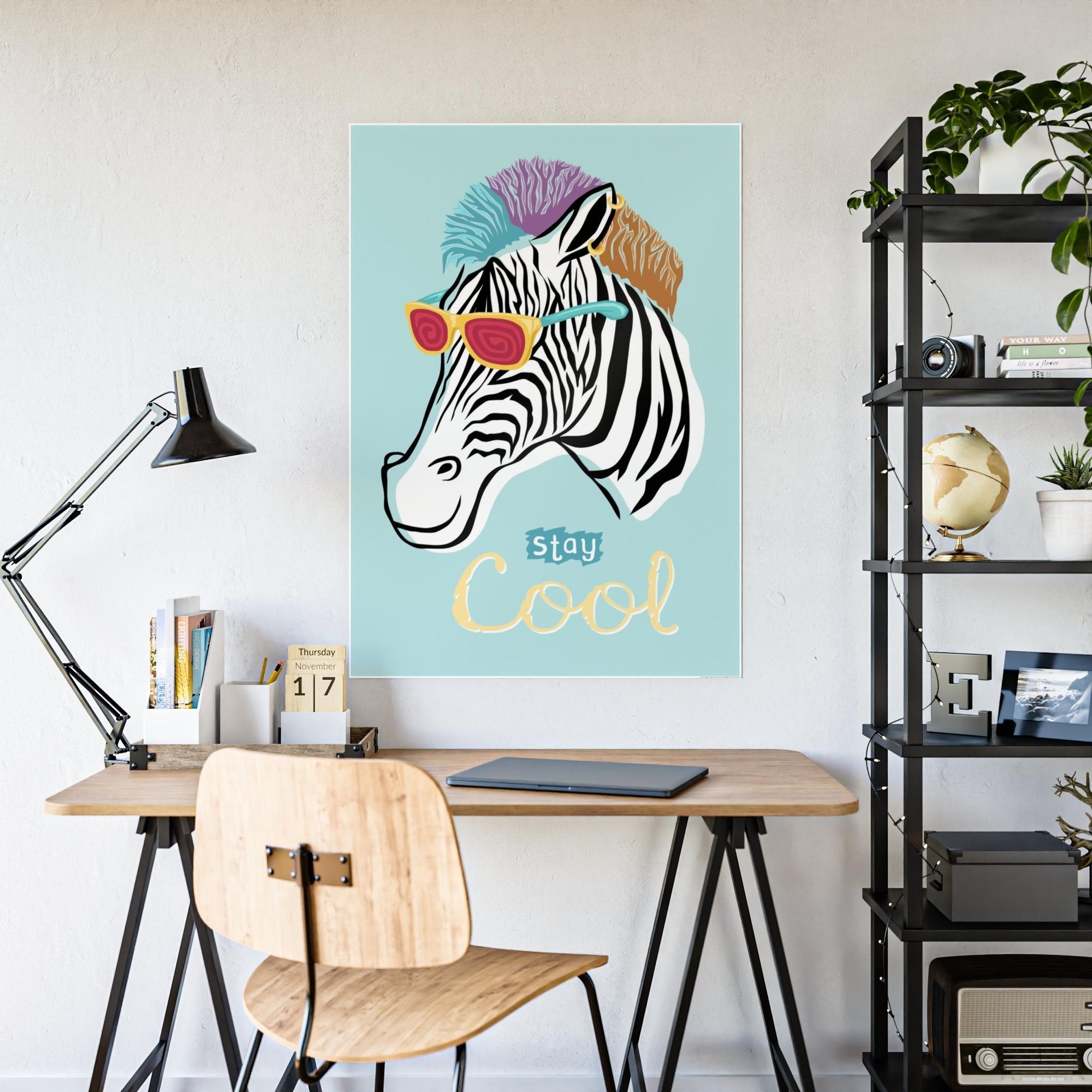 Zebras Bold and Beautiful: Canvas Print Featuring a Close-up of a Majestic Zebra