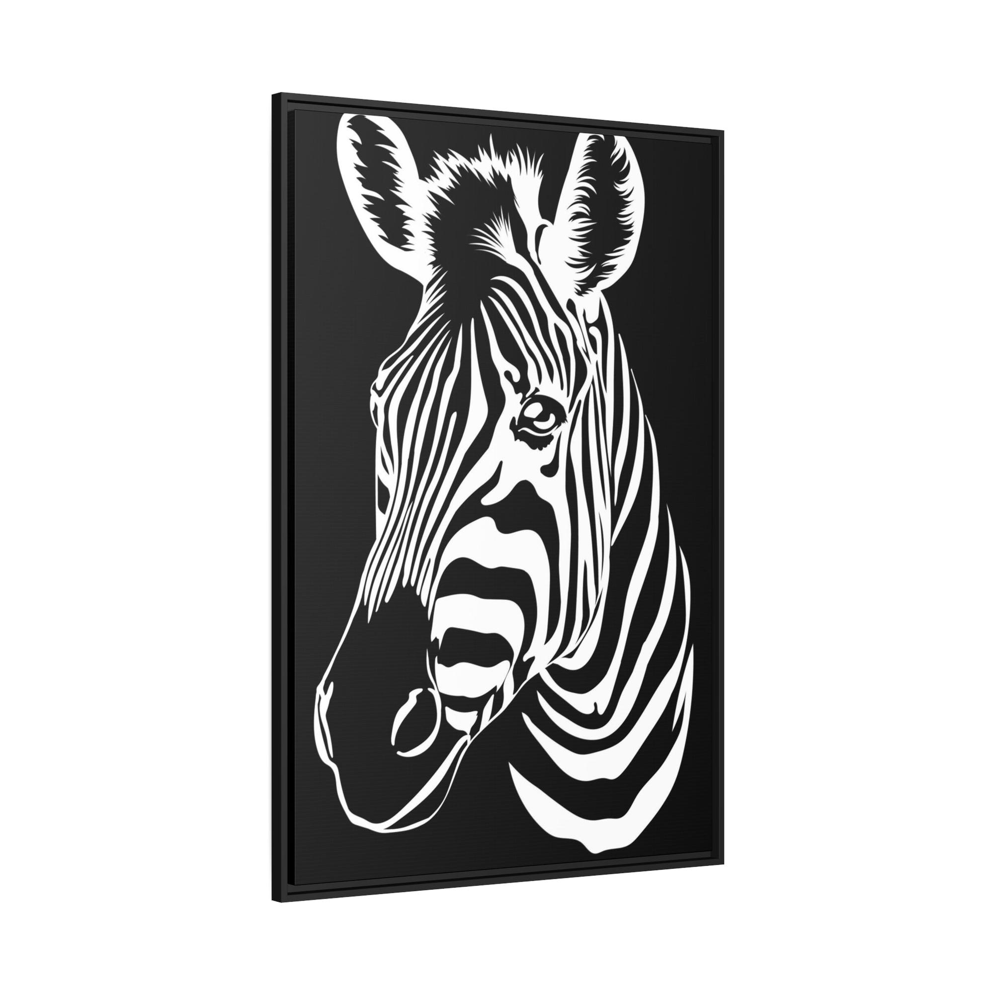 Zebras Black and White Wonder: Zebra Print on High-Quality Canvas