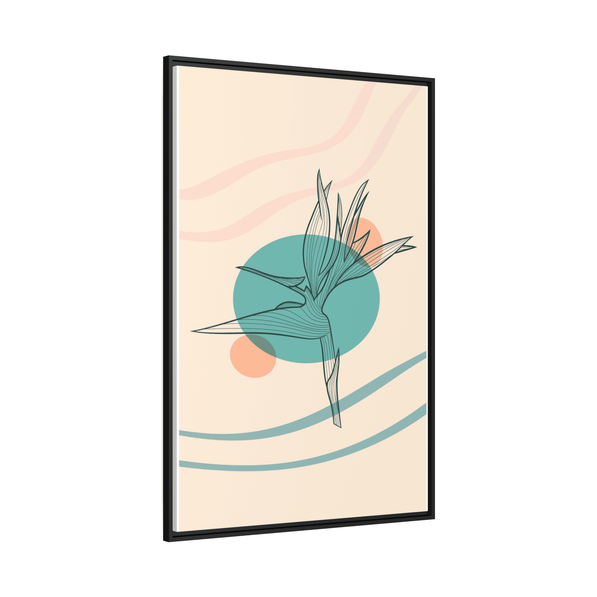 Abstract Minimalist Minimalist Beauty: Wall Art Print on Canvas for Elegant Home Decor