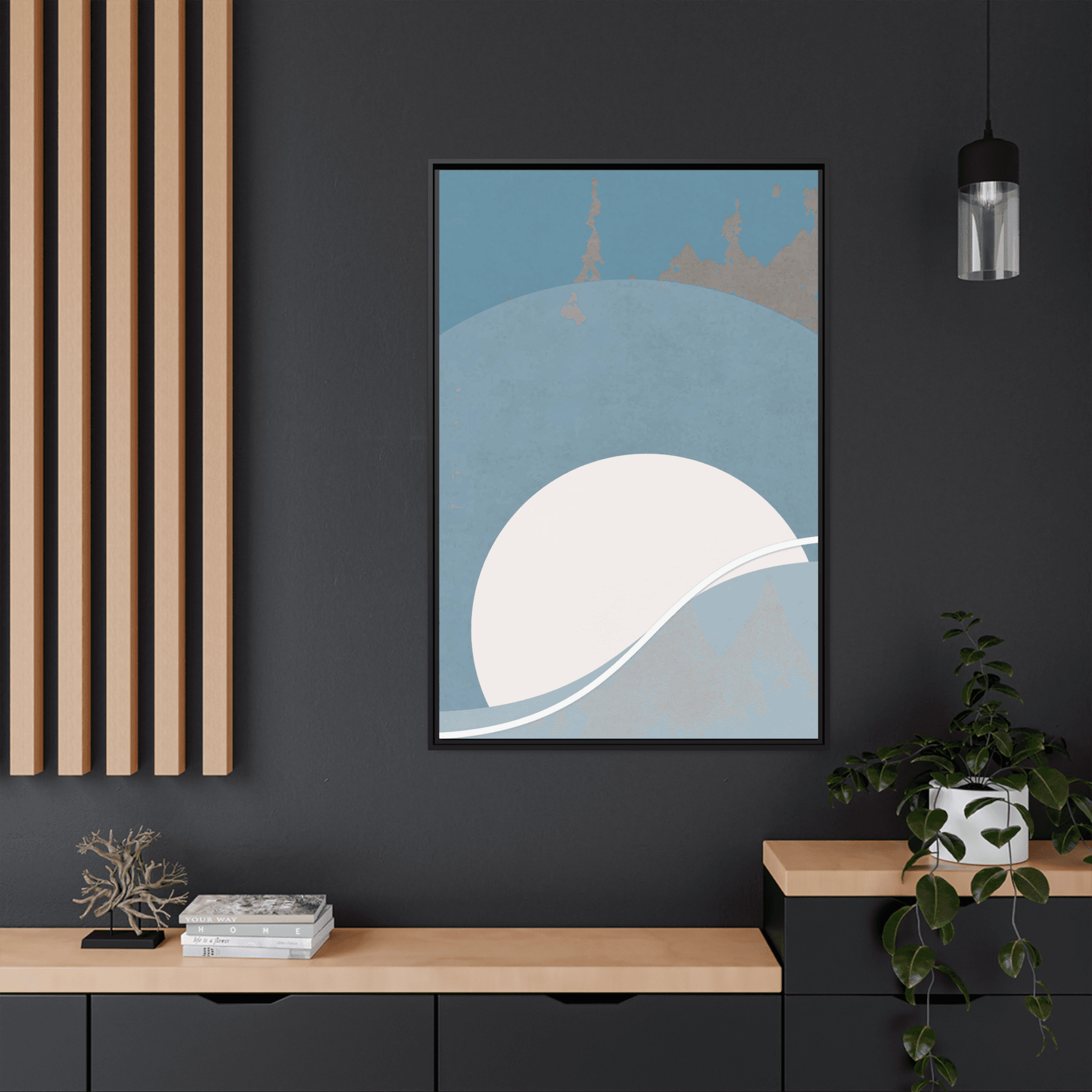 Abstract Minimalist Refined Minimalism: Abstract Prints on Natural Canvas for a Tasteful Wall Decor