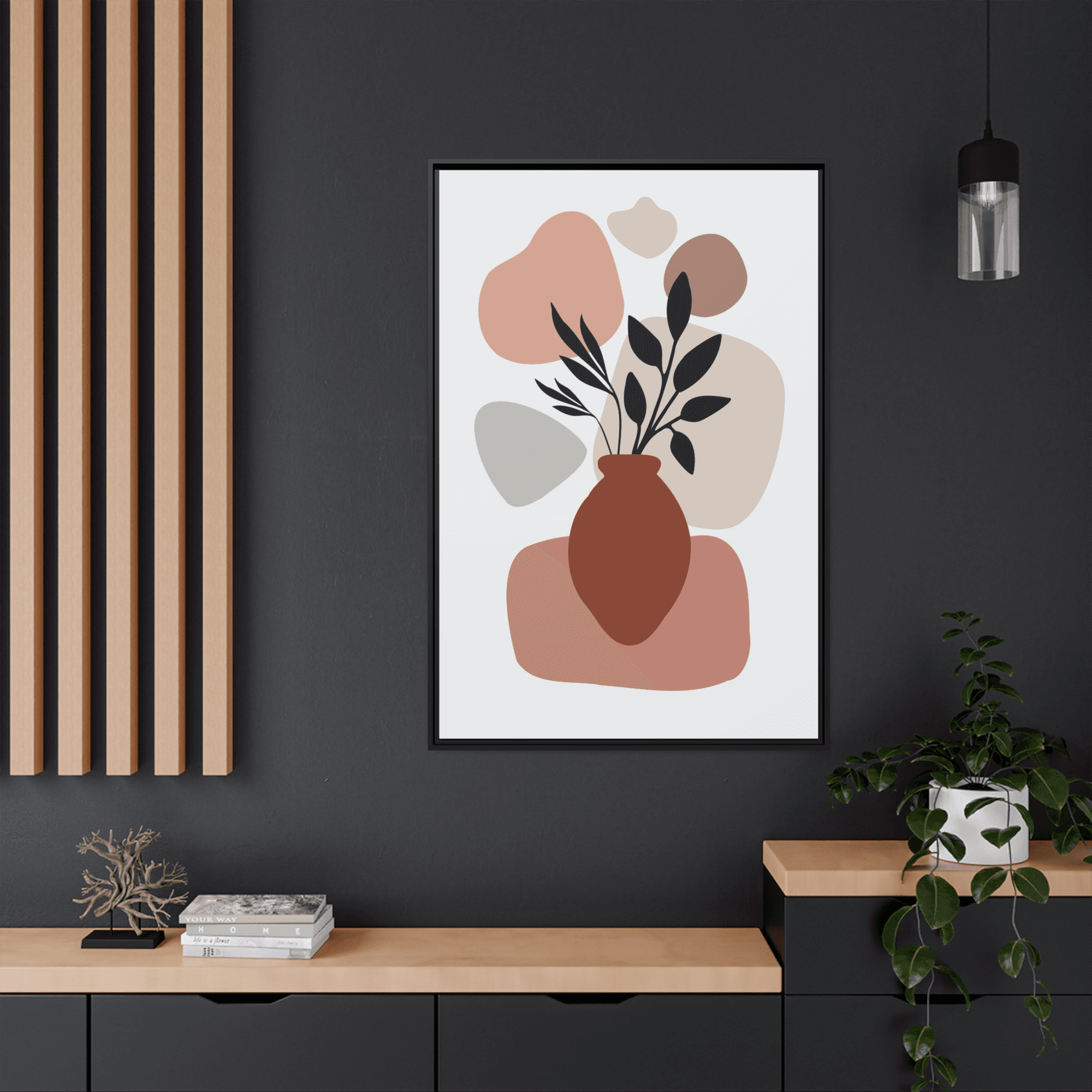 undefined Boldly Minimal: Abstract Posters on Natural Canvas for a Statement Wall