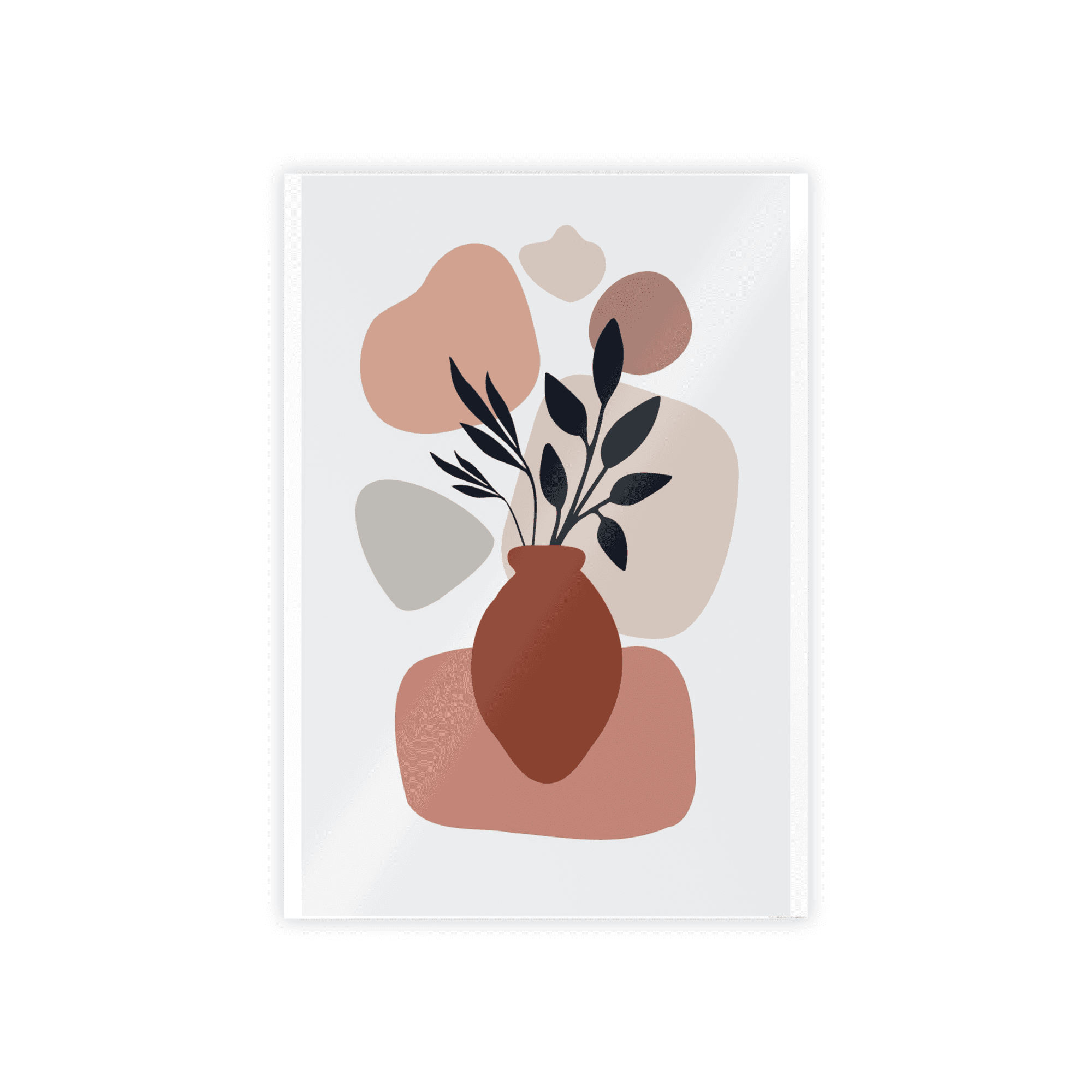 Abstract Minimalist Boldly Minimal: Abstract Posters on Natural Canvas for a Statement Wall