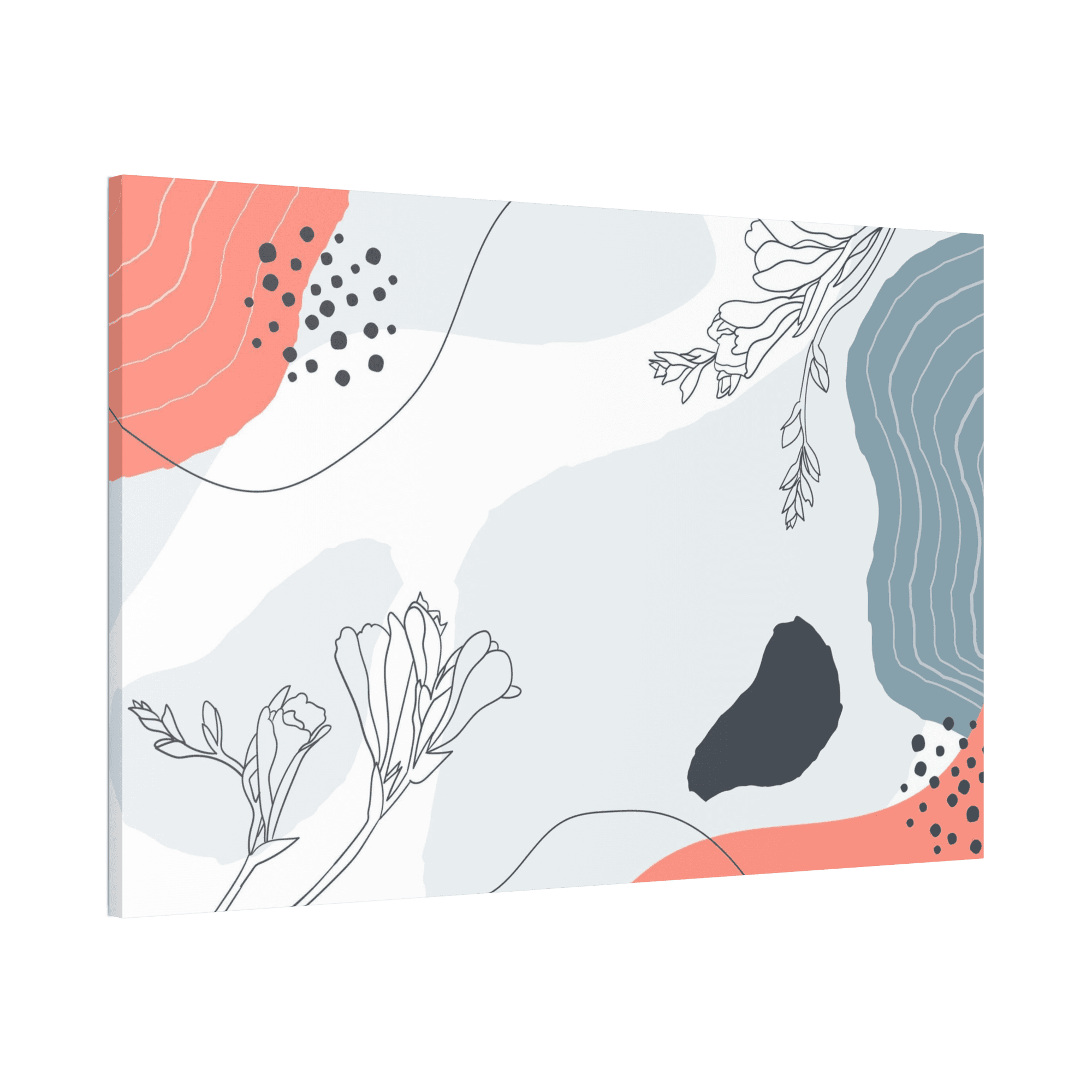 undefined Contemporary Minimalism: Abstract Wall Art Prints on Natural Canvas