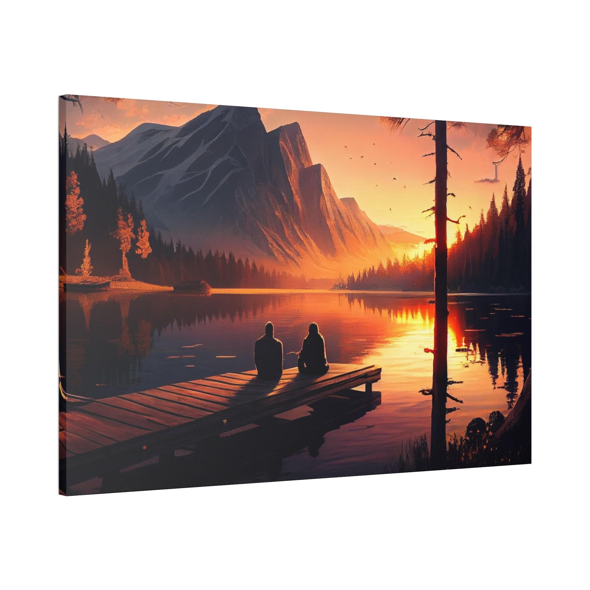 undefined Escape to Nature: Canvas Print of a Relaxing Forest Retreat