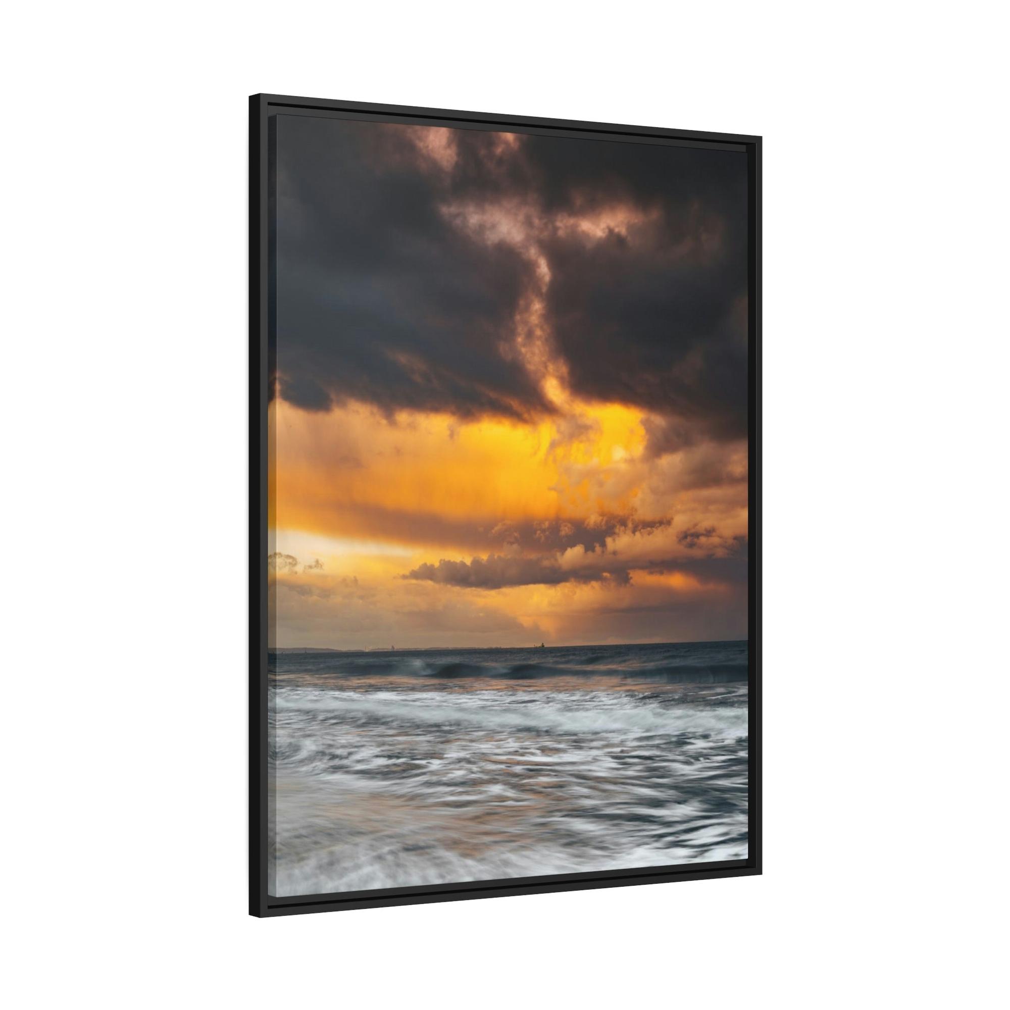 Beaches Ocean Waves: Natural Canvas Print of Beach Landscape