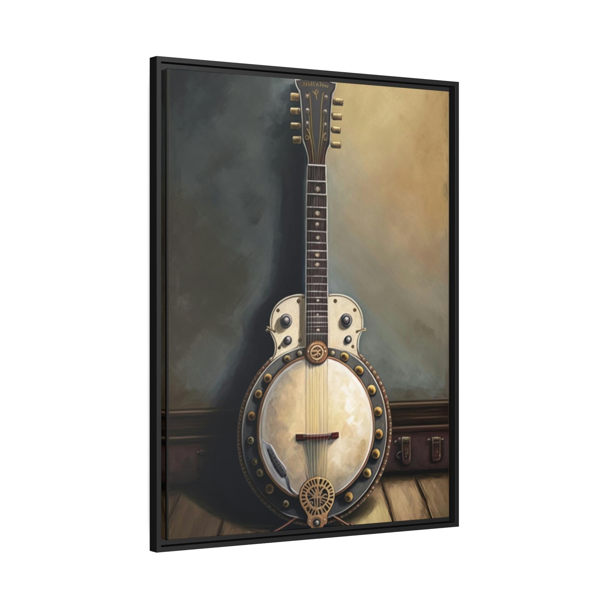 Banjo Old-Time Charm: Vintage Banjo Poster & Canvas for Your Wall