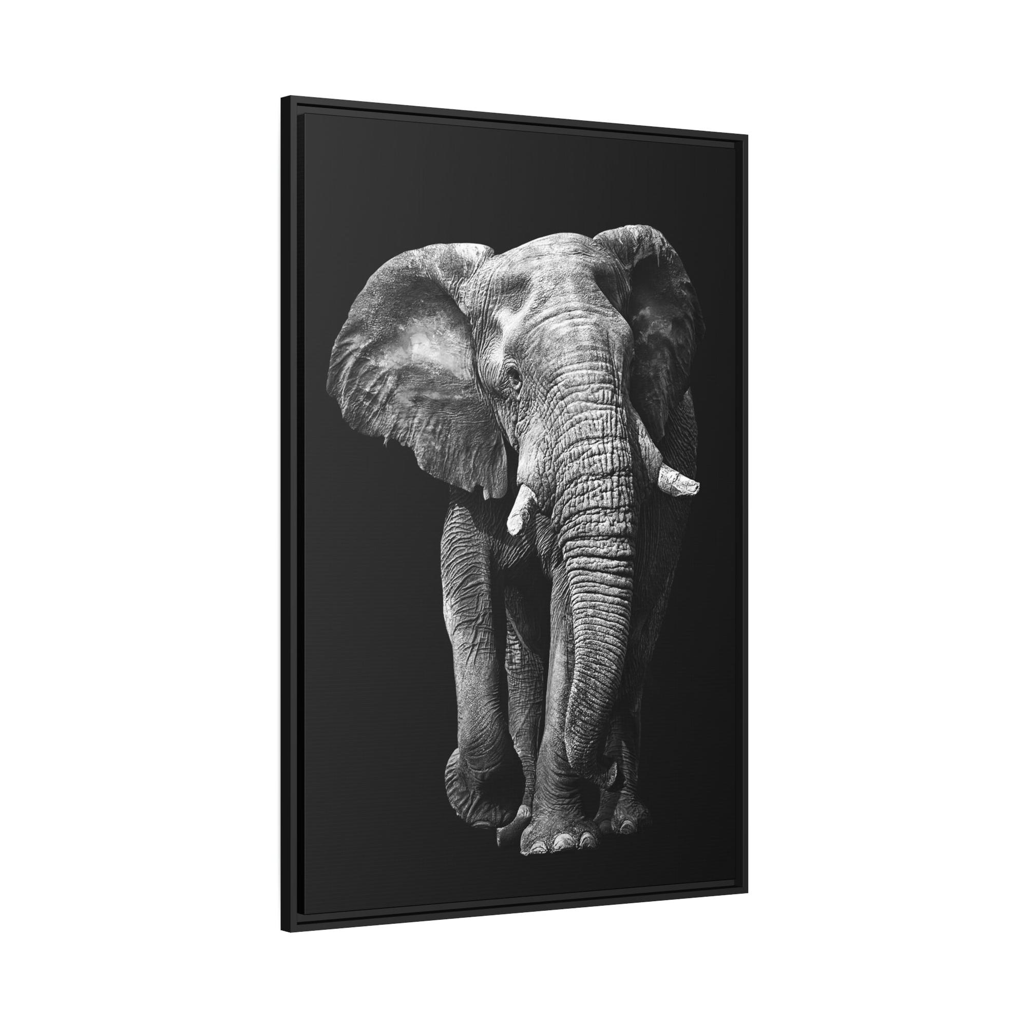 Elephant Wild and Free: A Stunning Elephant Print on Natural Canvas