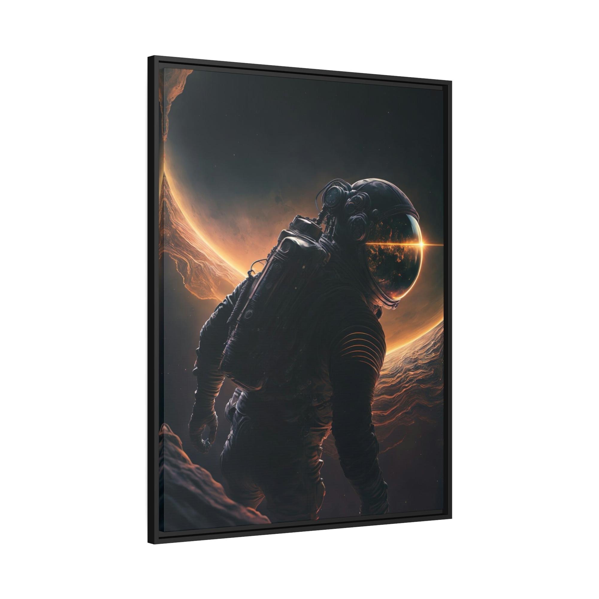 Assassin Creed Astronauts in Space: Framed Canvas for Art Collectors