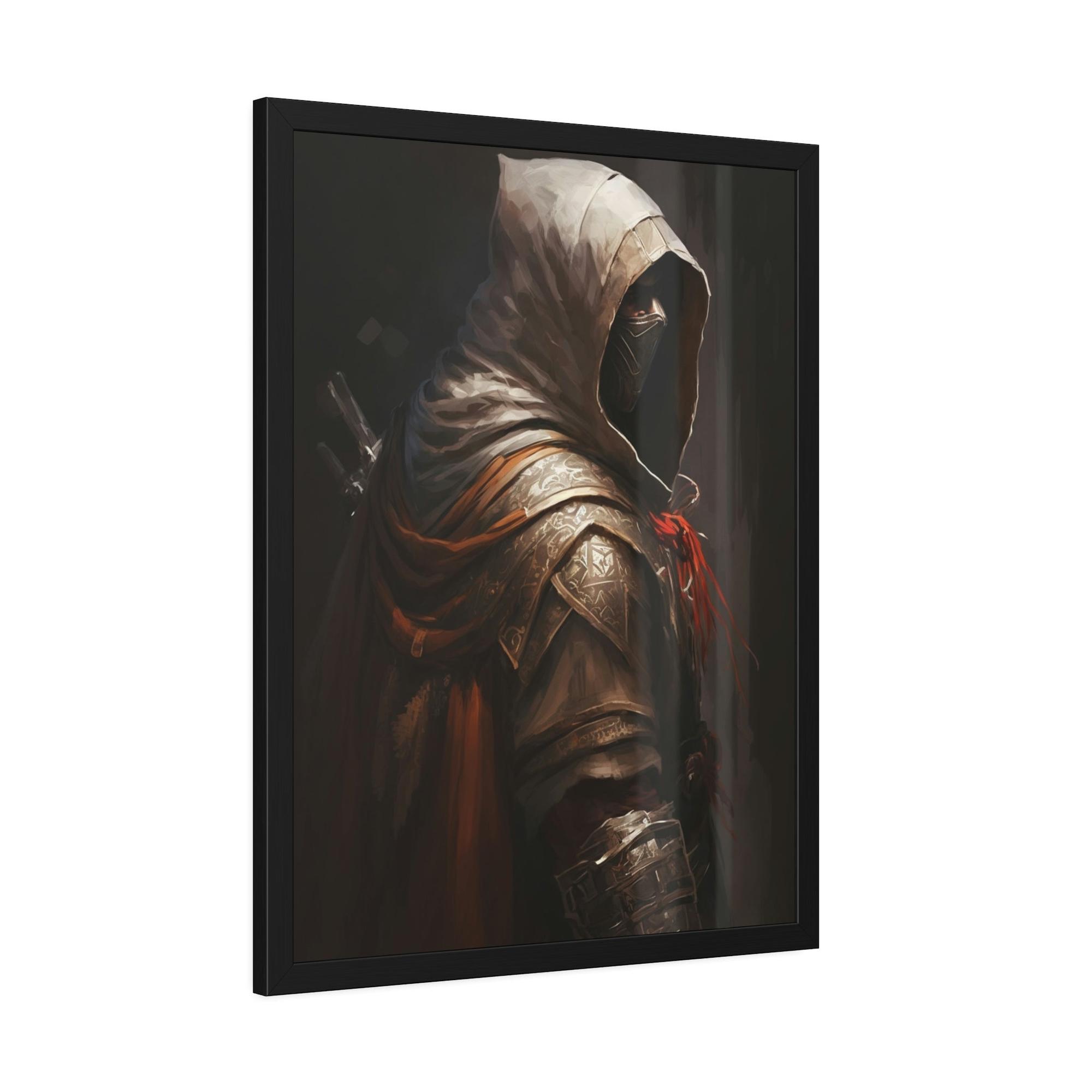 undefined Artistic Interpretation of Assassin's Creed: Print on Canvas for Fans