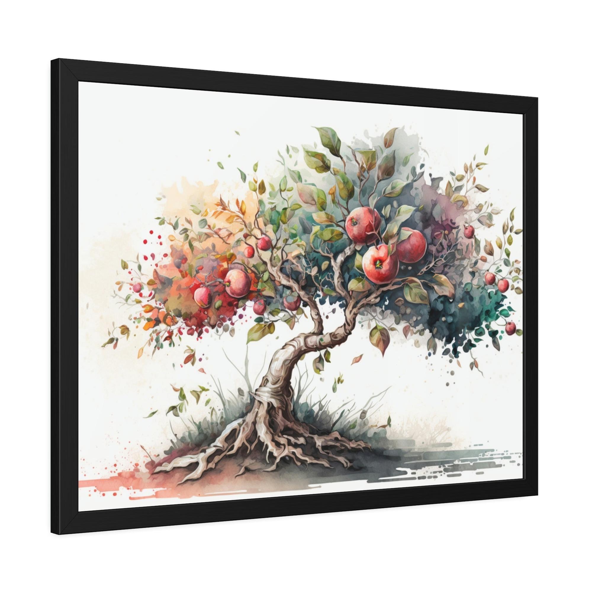 Apple Trees Tapestry of Apple Trees: Natural Canvas & Poster Print of Orchards