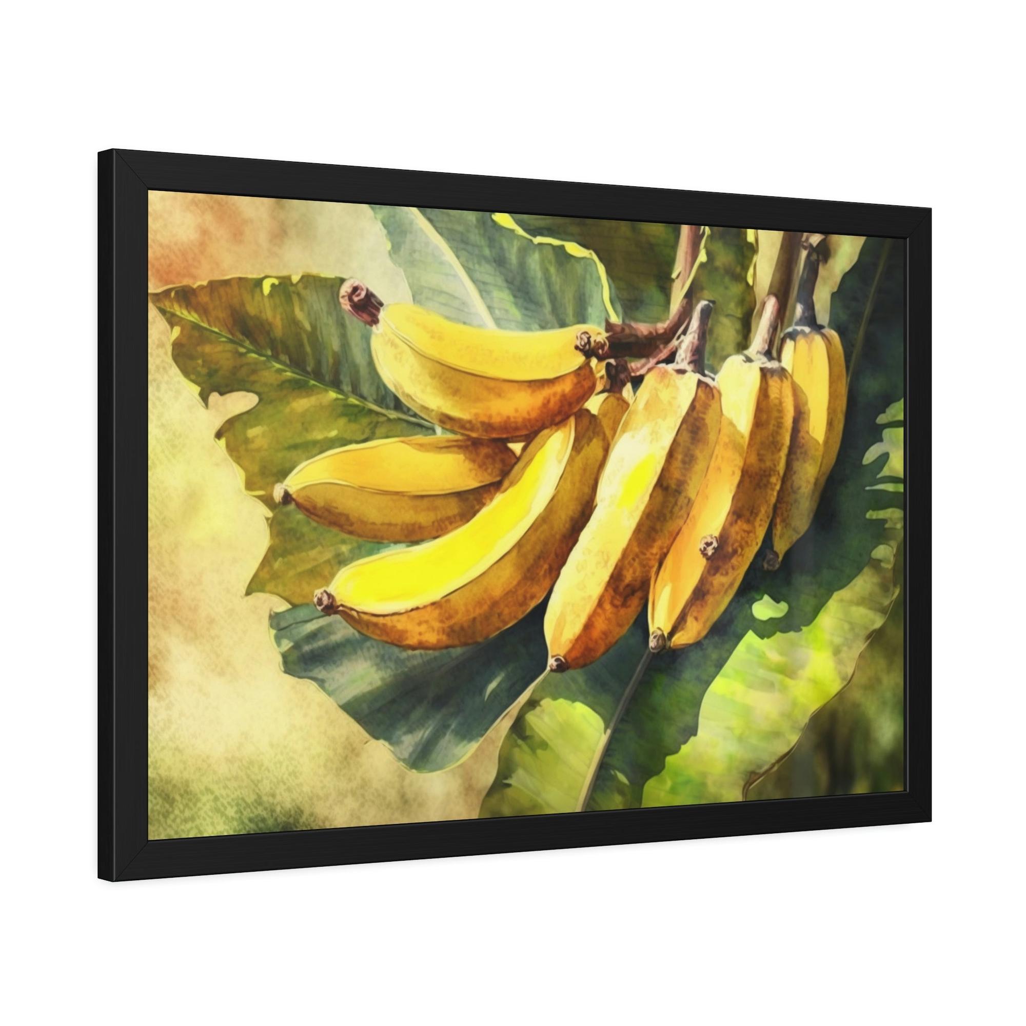 Banana Trees Tropical Oasis: Framed Canvas & Posters of Serene Banana Trees