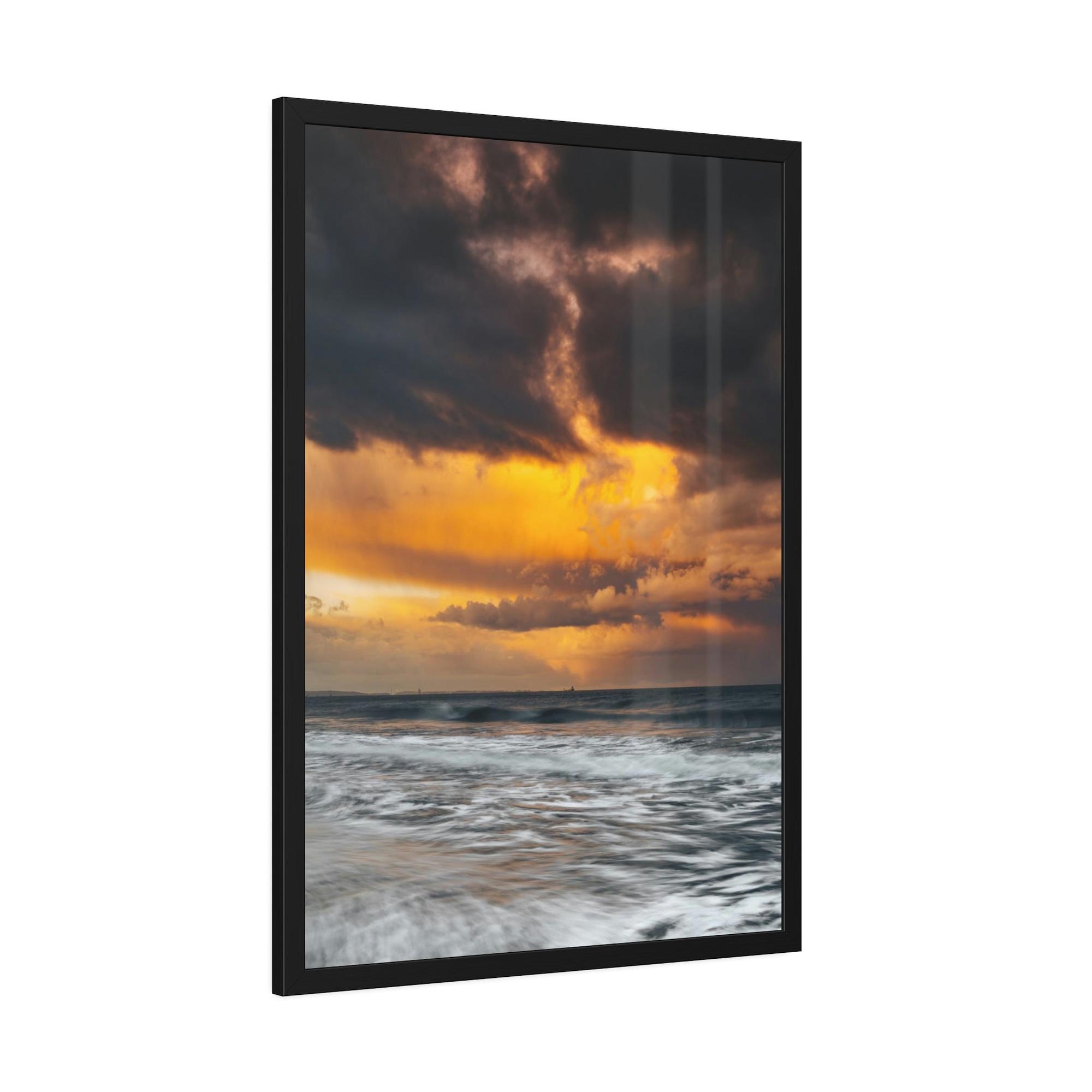 Beaches Ocean Waves: Natural Canvas Print of Beach Landscape