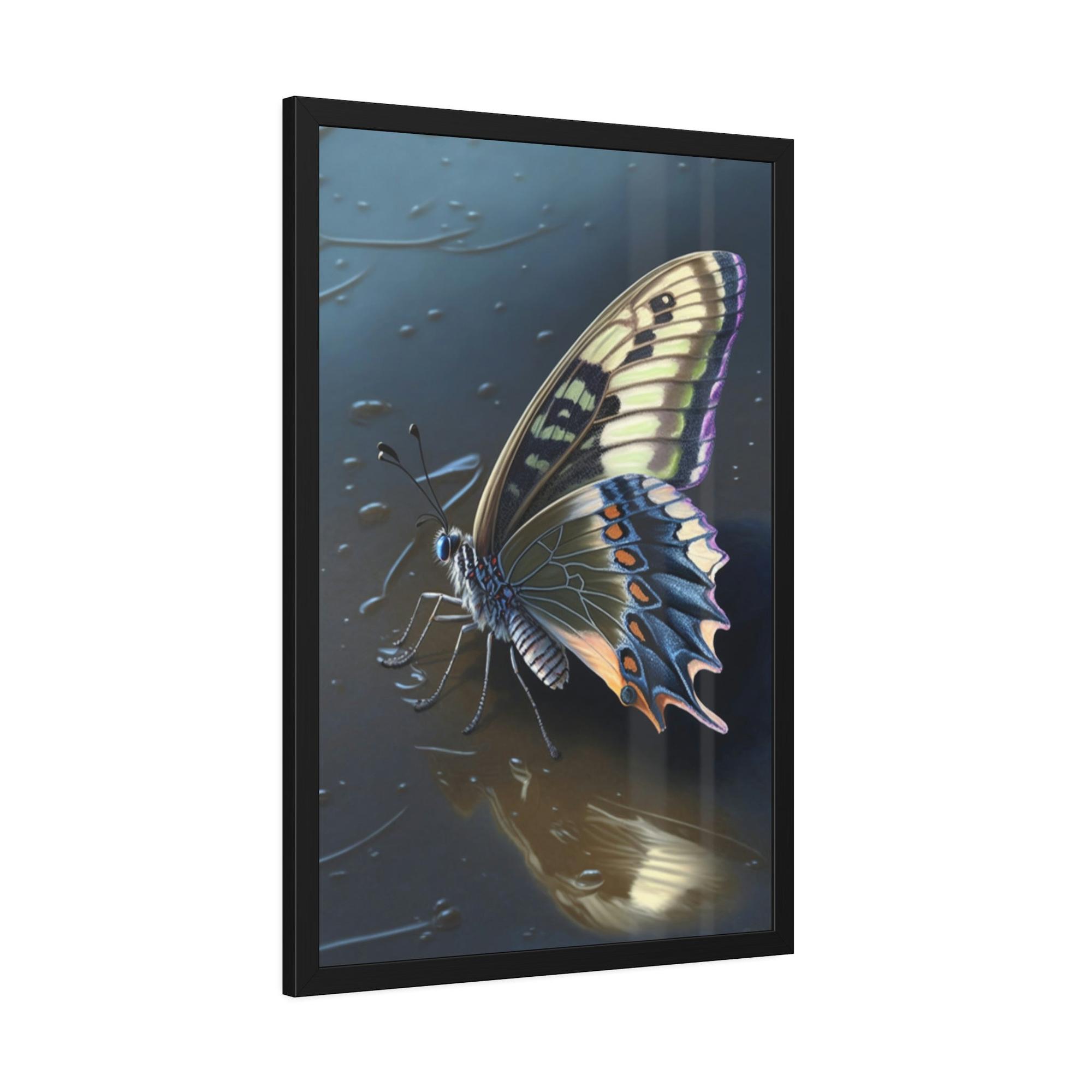 undefined Fluttering Wings: Natural Canvas & Poster Print of Colorful Butterflies