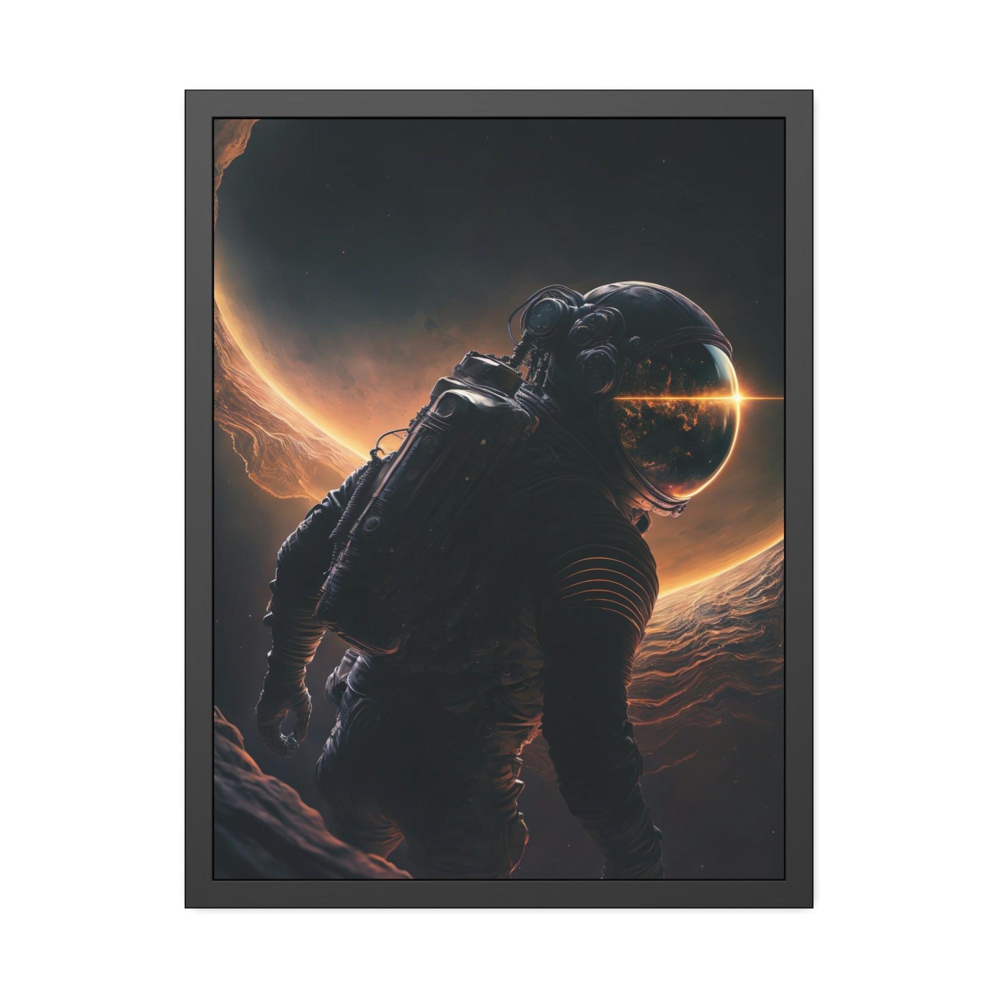 Assassin Creed Astronauts in Space: Framed Canvas for Art Collectors