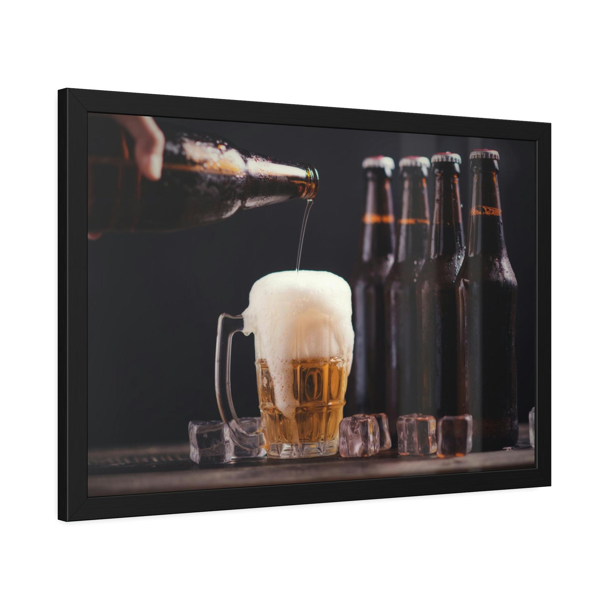 Beer Brewmaster's Delight: Artistic Canvas Print of a Beer Flight