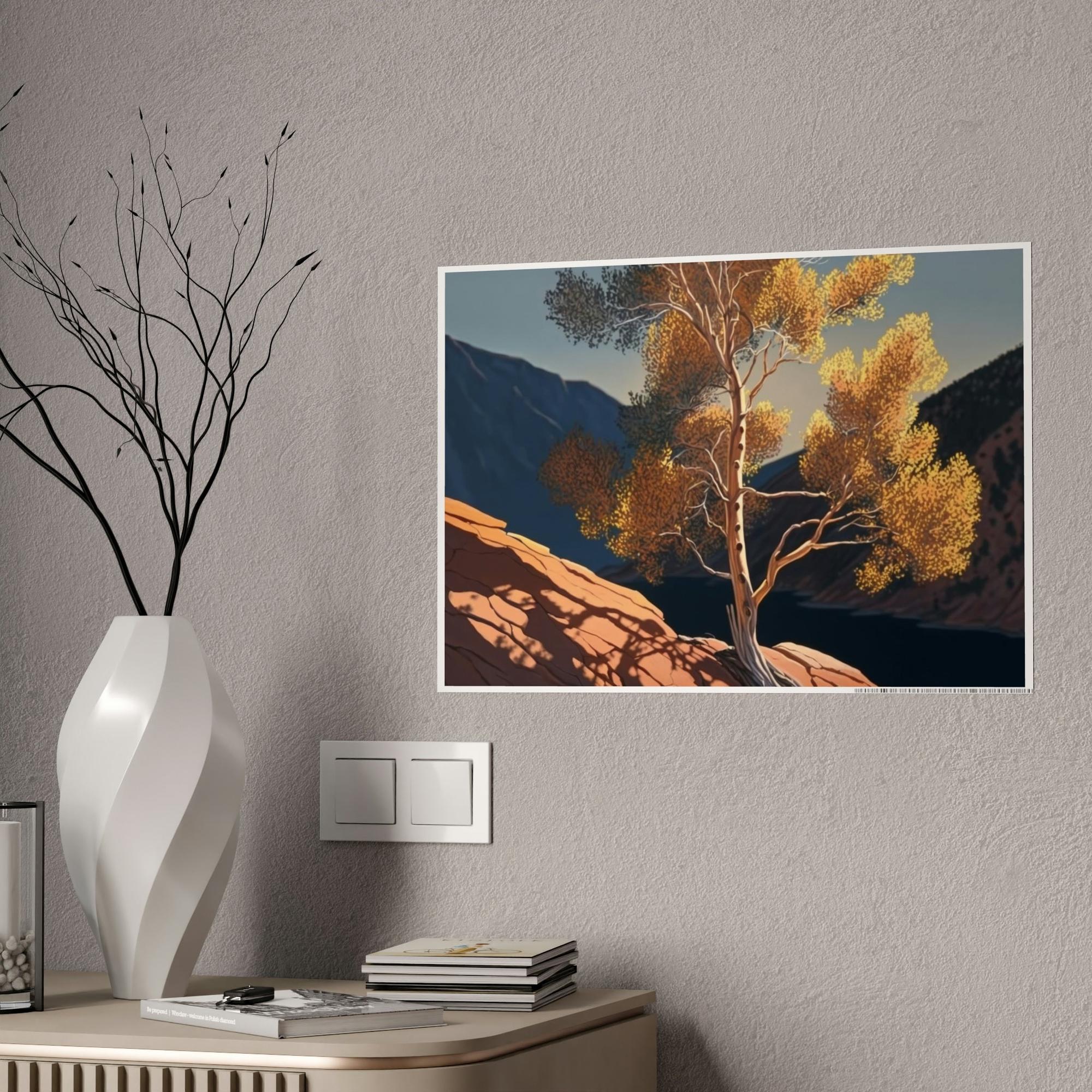 Aspen Trees Aspen Trees in the Mountains: Canvas & Poster Print of Alpine Scenery